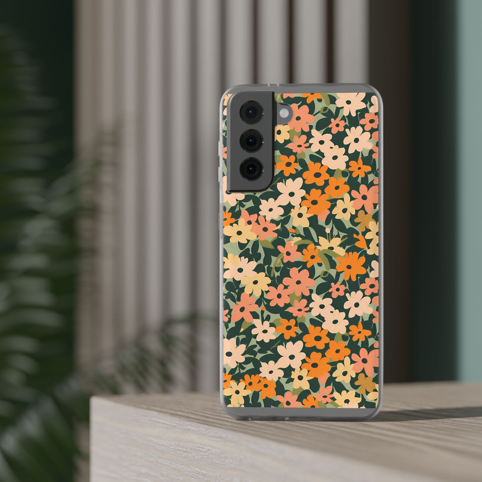 Vibrant Floral Clear Phone Case, Artsulli - Art is Long, Life is Short, Phone Case, , , , , , , 