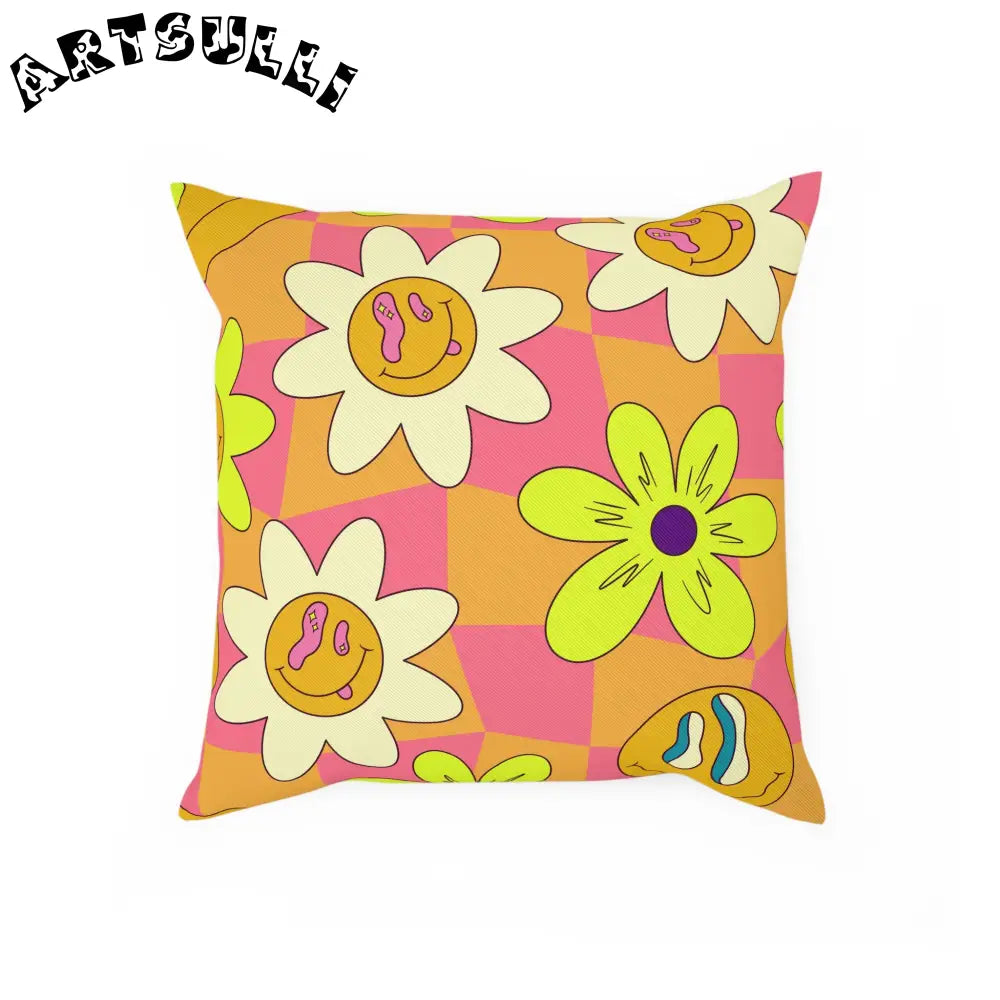 JAKKOUTTHEBXX Trippy Sour Face Rave Cushion JAKKOUTTHEBXX Artsulli