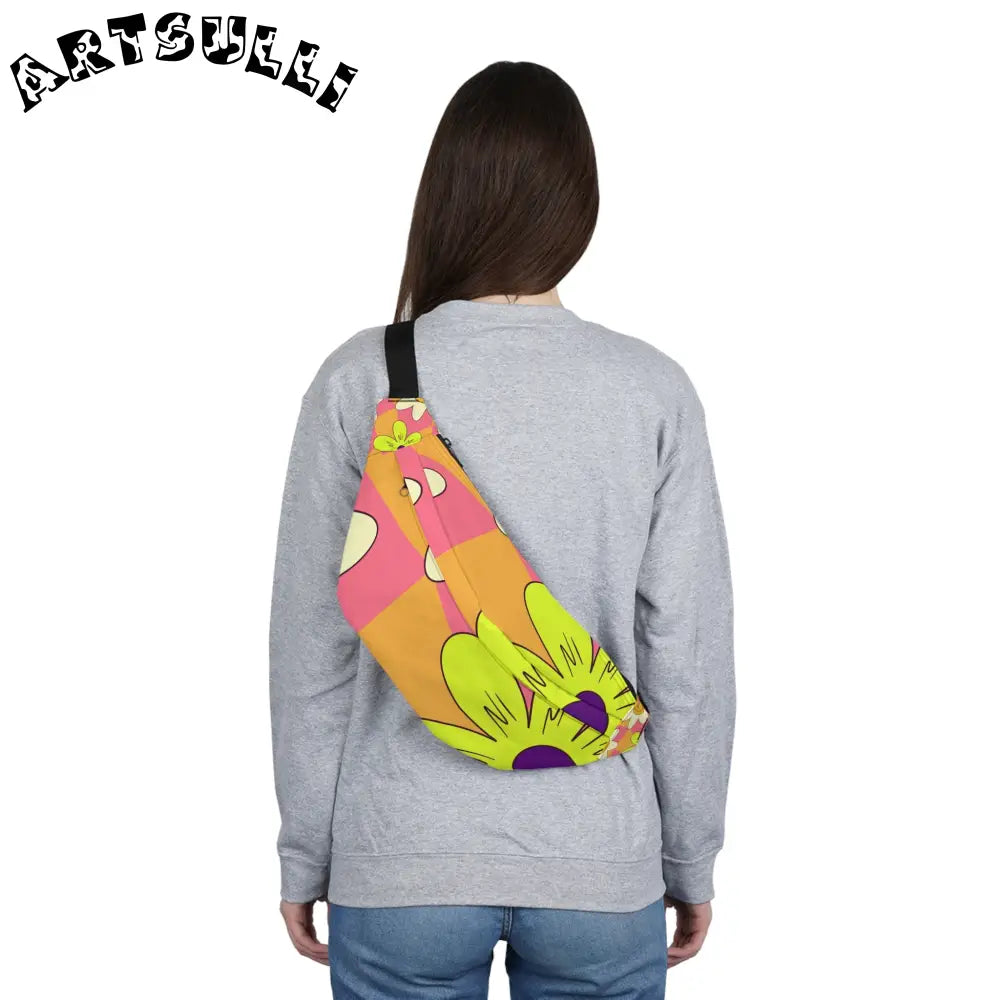 JAKKOUTTHEBXX Trippy Sour Face Rave Large Fanny Pack JAKKOUTTHEBXX
