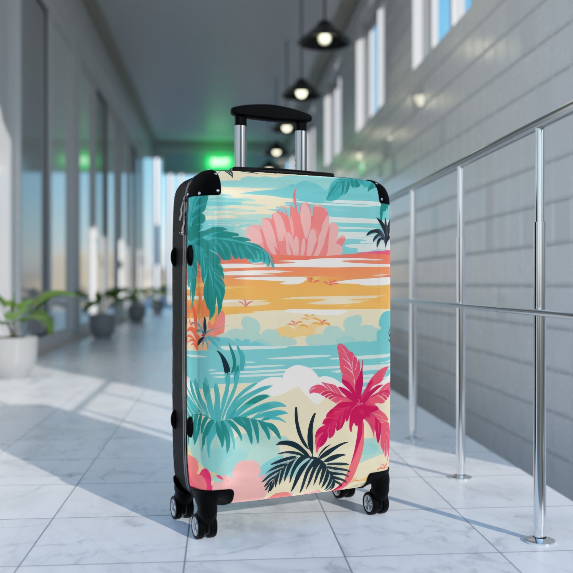 Afshar Island Dream Suitcase, Artsulli - Art is Long, Life is Short, Bags, , , , , , , 