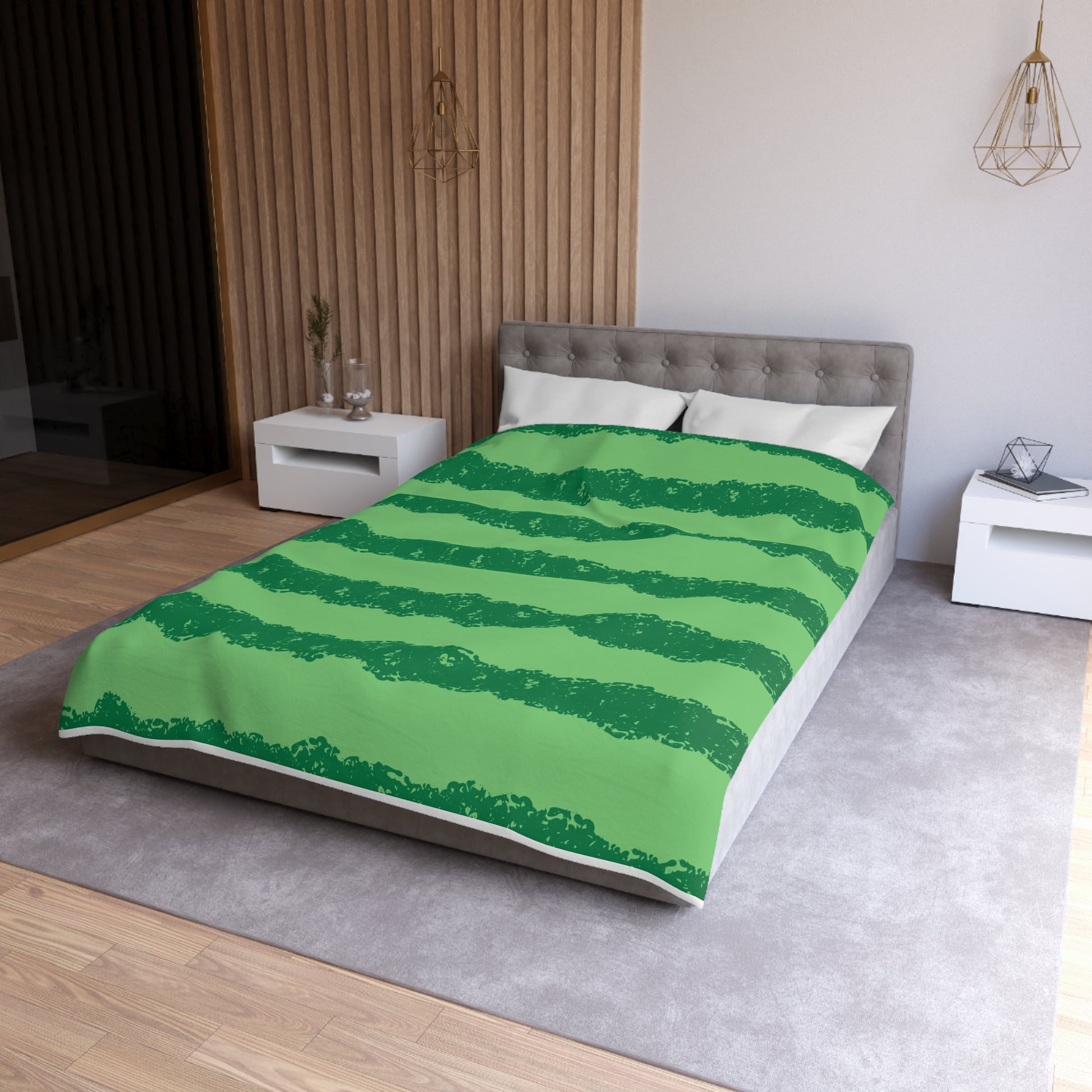 Watermelon Green Microfiber Duvet Cover, Artsulli - Art is Long, Life is Short, Home Decor, , , , , , , 