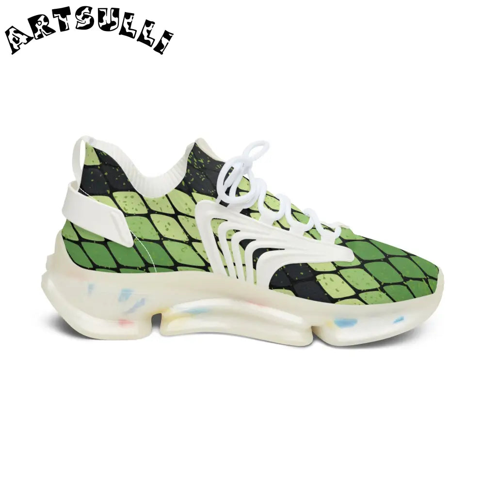 JAKKOUTTHEBXX Snake Skin Women’s Mesh Sneakers JAKKOUTTHEBXX