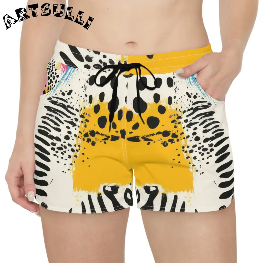 JAKKOUTTHEBXX Rae Zebra Rhapsody II Women’s Casual Shorts (AOP)
