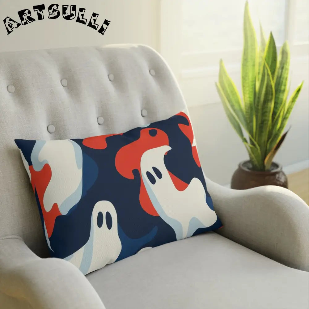 JAKKOUTTHEBXX Camo Ghosts Cushion JAKKOUTTHEBXX Artsulli - Art