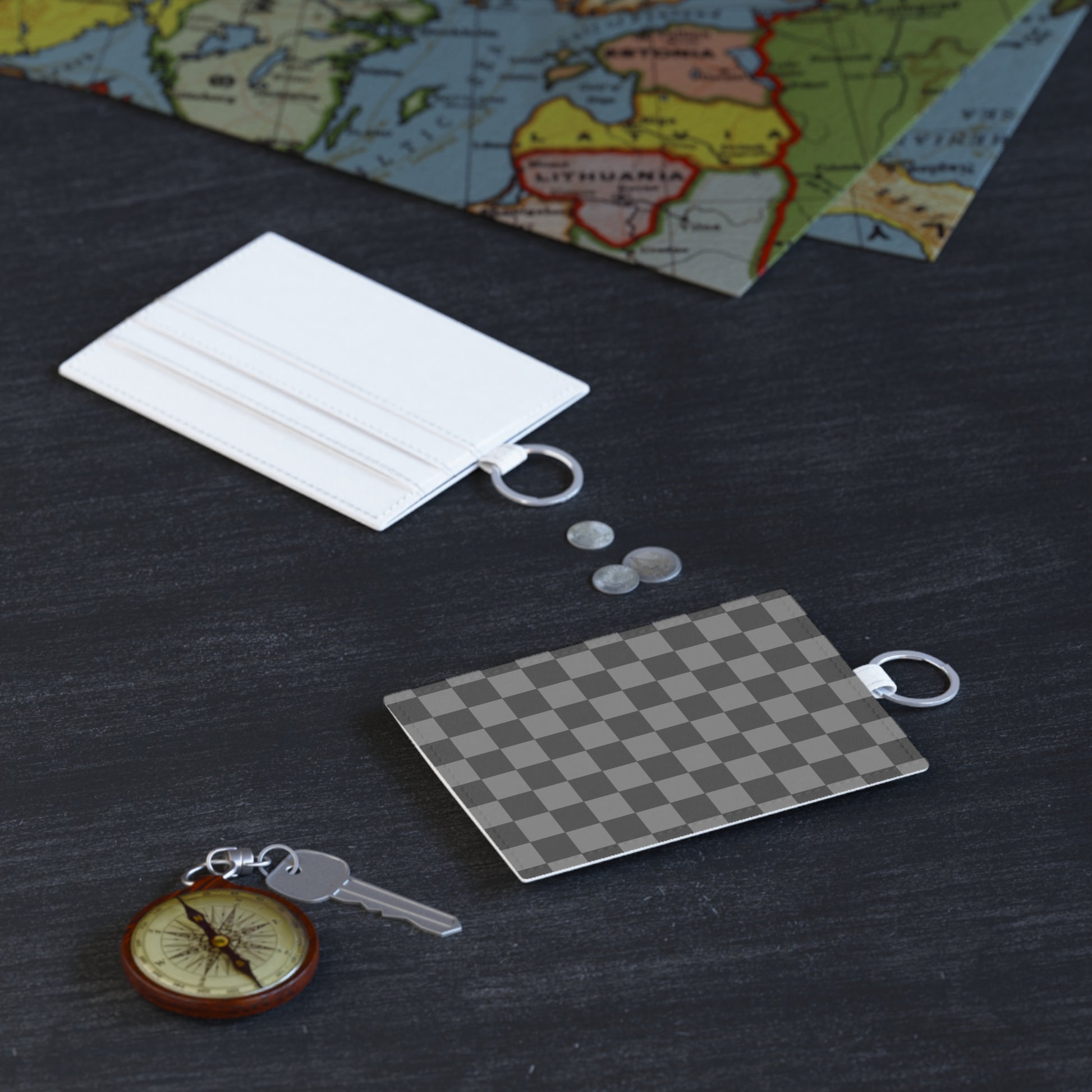 8K Void Surfer Saffiano Leather Card Holder, Artsulli - Art is Long, Life is Short, Accessories, , , , , , , 