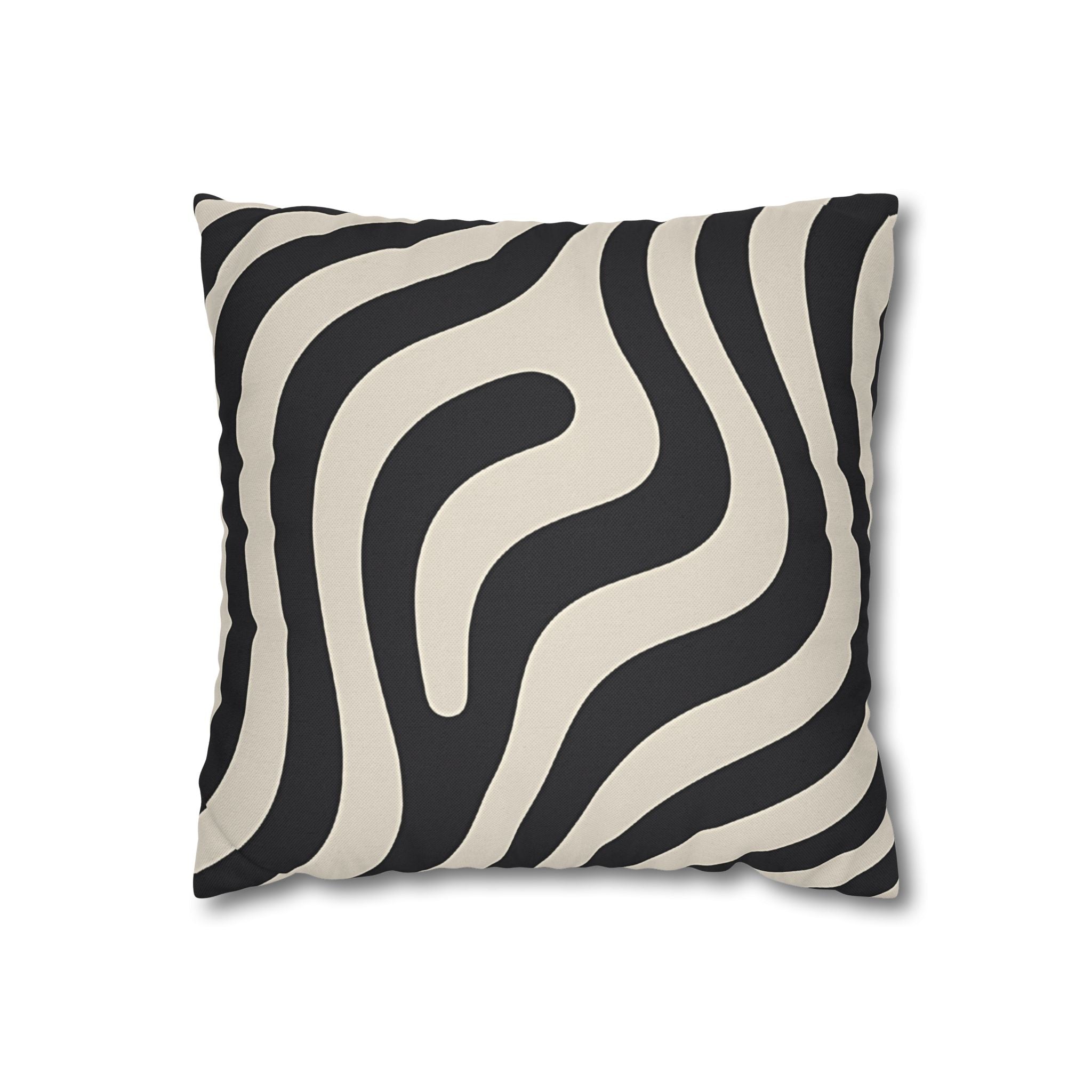 Spun Polyester Square Pillowcase