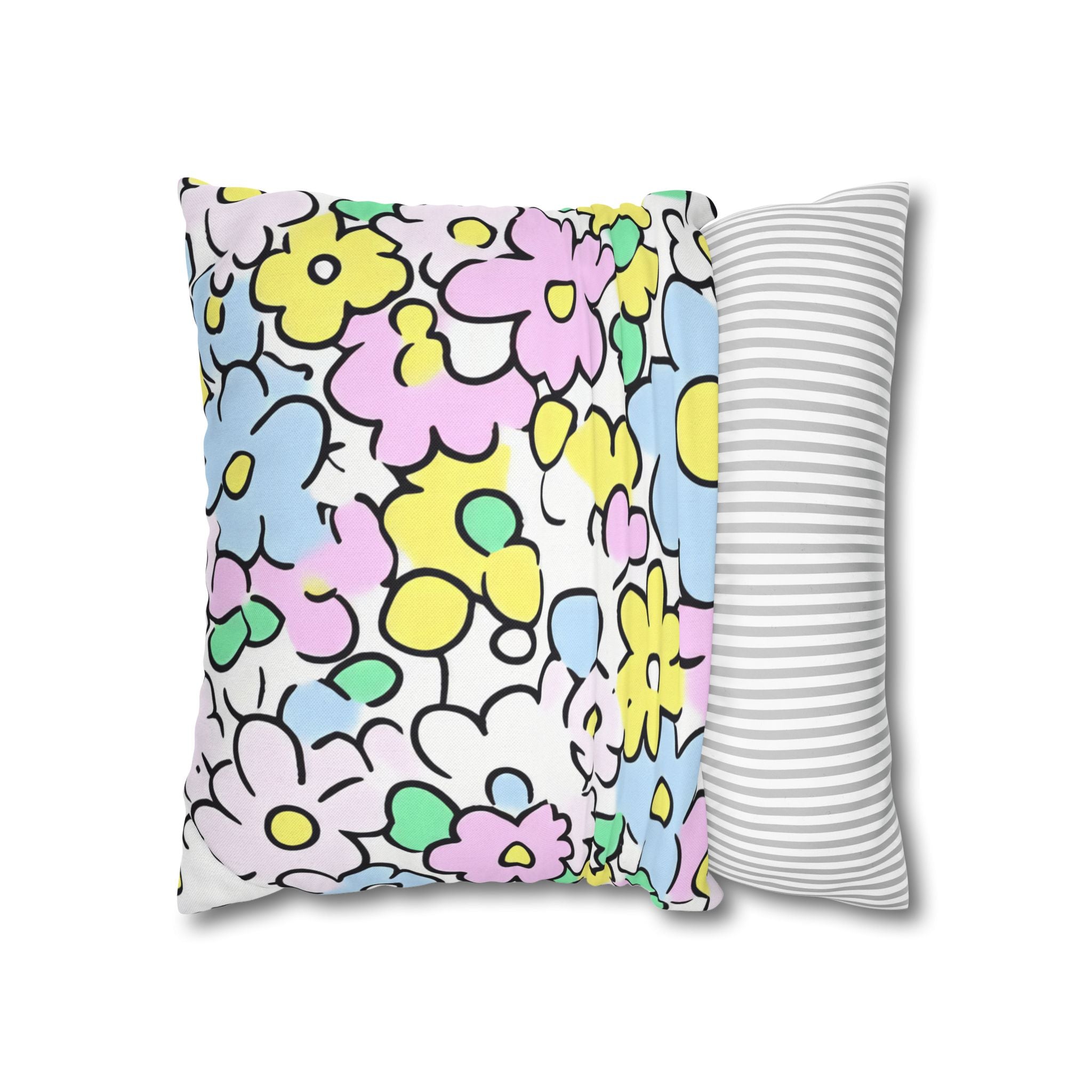 Spun Polyester Square Pillowcase