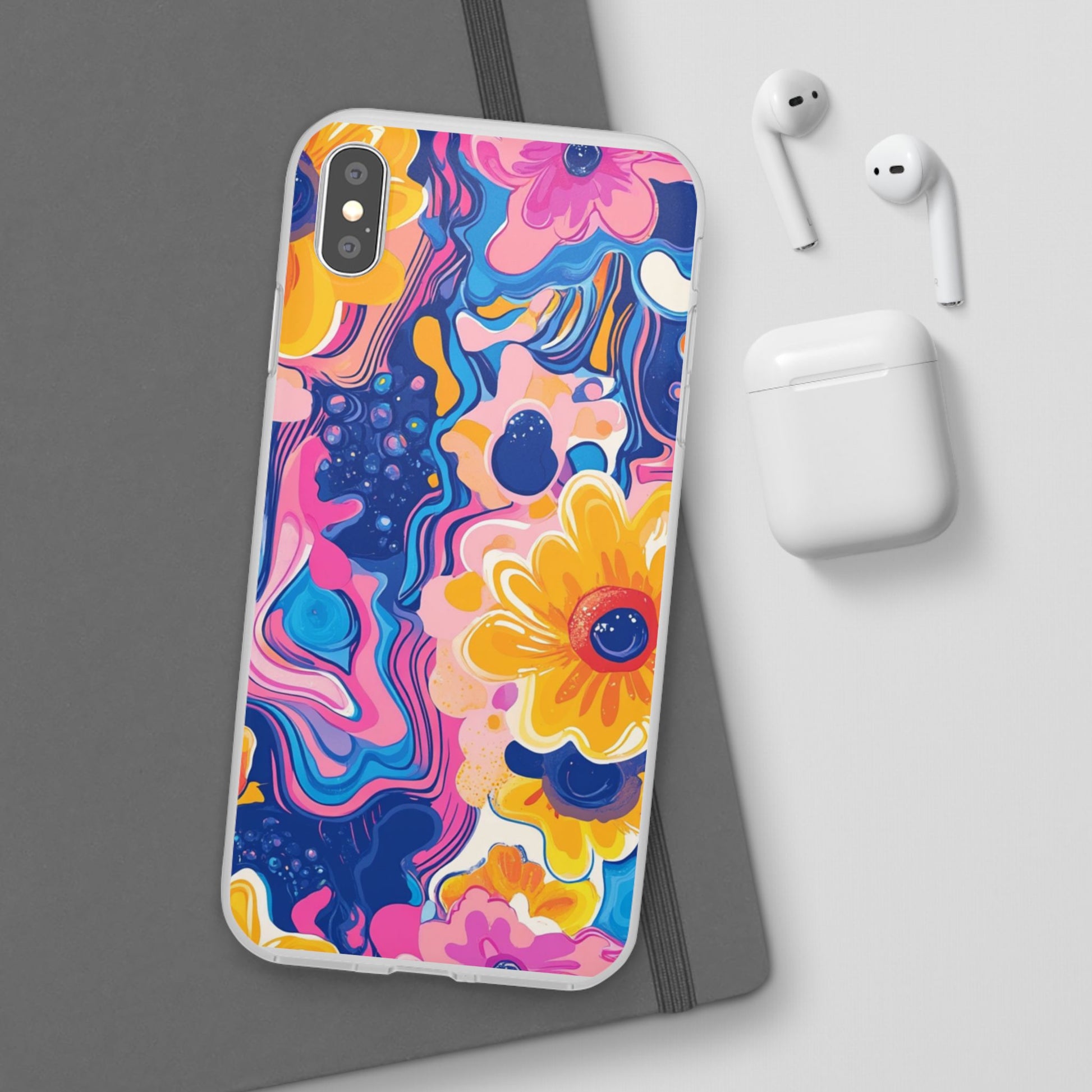 Psychedelic Floral iPhone Case, Artsulli - Art is Long, Life is Short, Phone Case, , , , , , , 