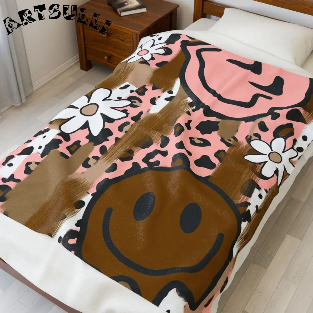 JAKKOUTTHEBXX Sutfin Ghosts Pop Art Velveteen Plush Blanket