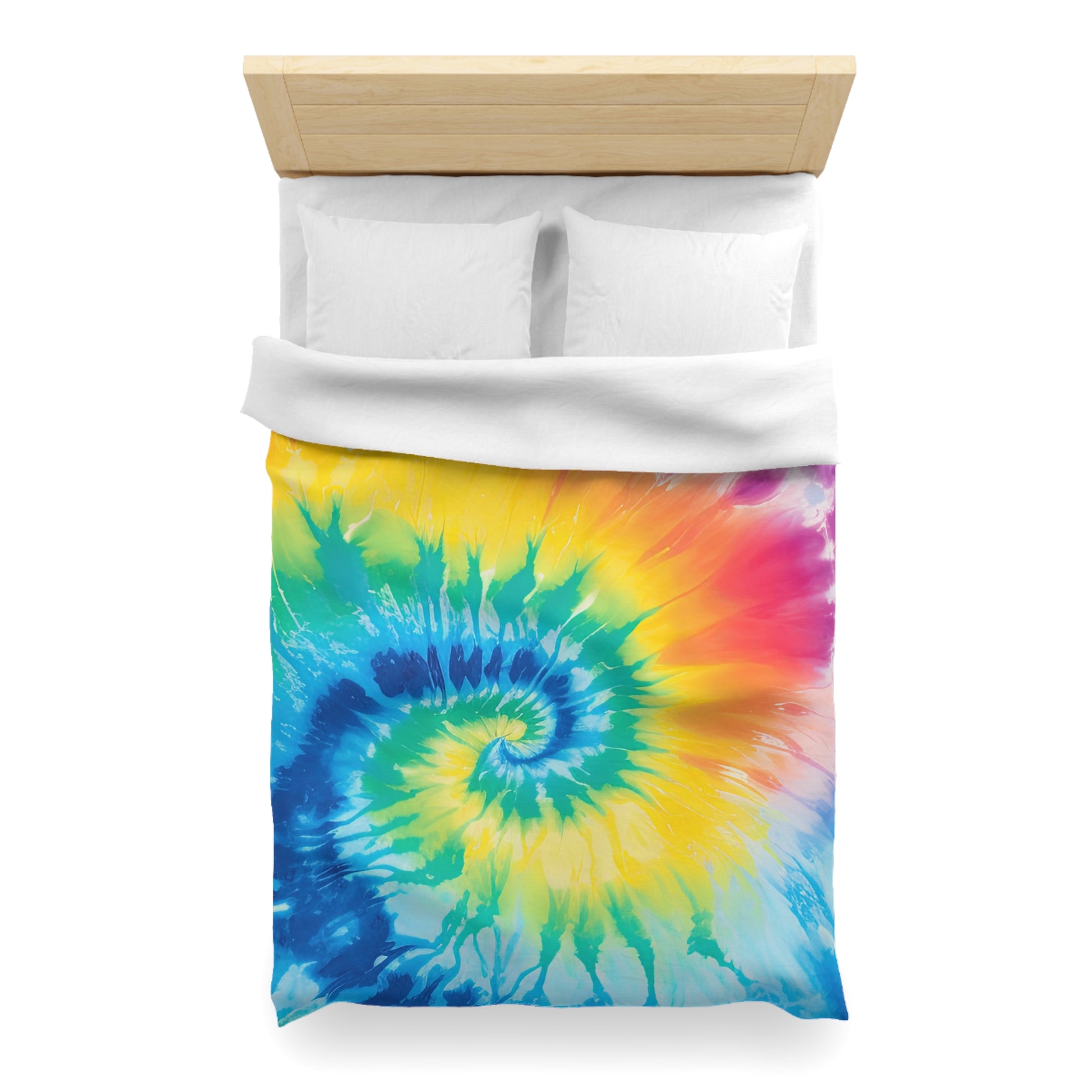 Tie Dye Microfiber Duvet Cover, Artsulli - Art is Long, Life is Short, Home Decor, , , , , , , 