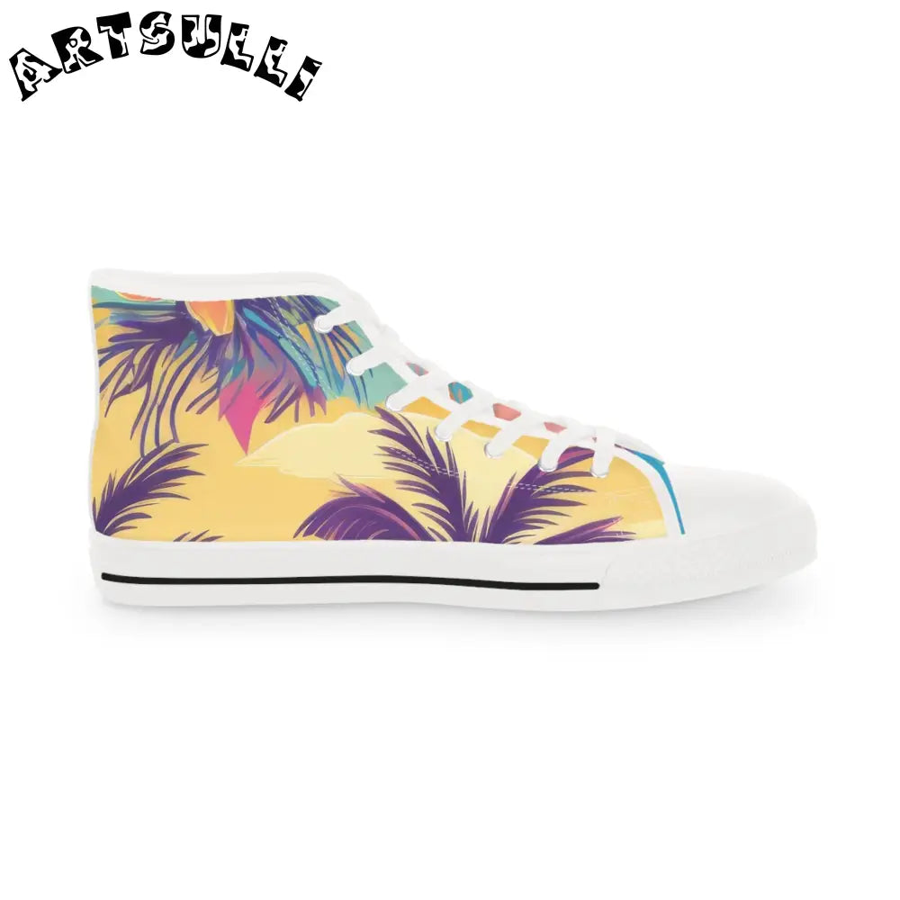 JAKKOUTTHEBXX Sunset Paradise Men’s High Top Sneakers JAKKOUTTHEBXX