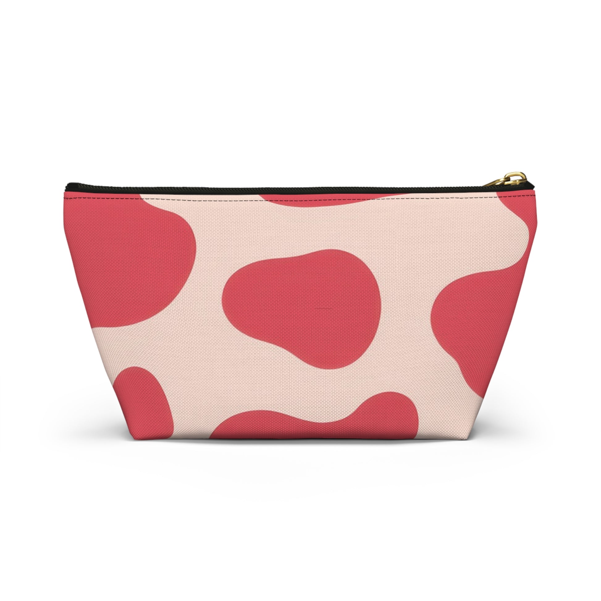 Red Jungle Cow Accessory Pouch w T-bottom, Artsulli - Art is Long, Life is Short, Bags, , , , , , , 