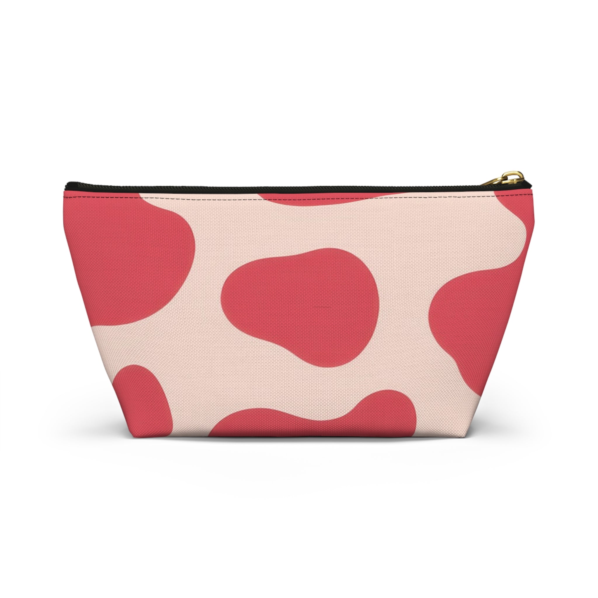 Red Jungle Cow Accessory Pouch w T-bottom, Artsulli - Art is Long, Life is Short, Bags, , , , , , , 