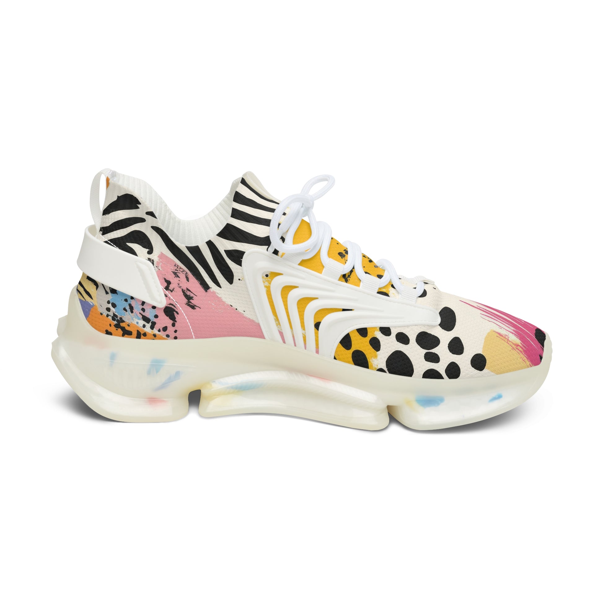 Rae Zebra Rhapsody II Women's Mesh Sneakers, Artsulli - Art is Long, Life is Short, Shoes, , , , , , , 
