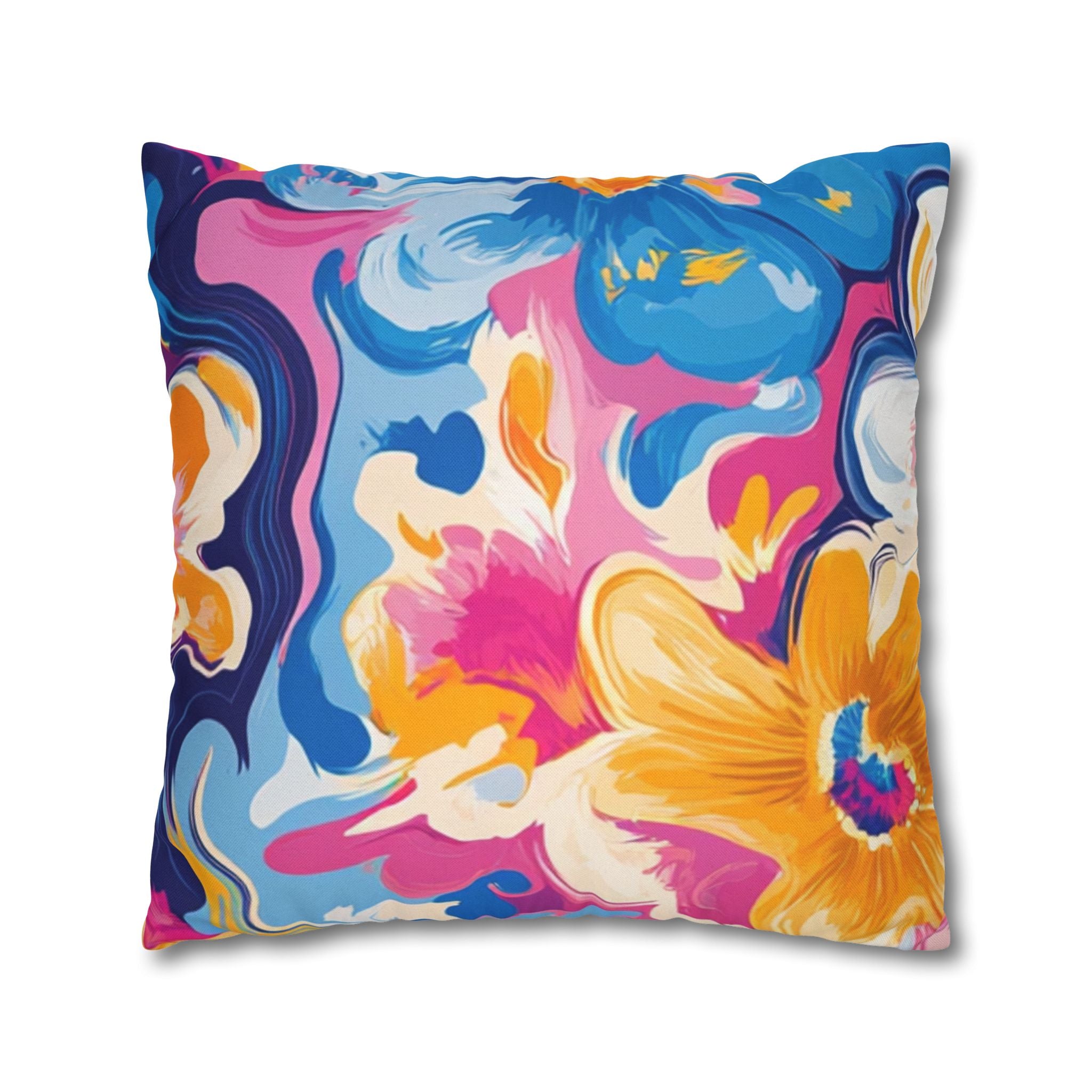 Spun Polyester Square Pillowcase