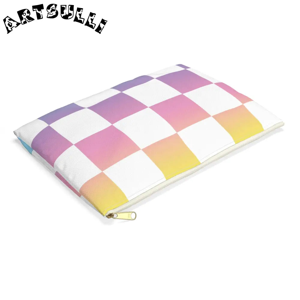 JAKKOUTTHEBXX Vaporwave Check II Accessory Pouch JAKKOUTTHEBXX
