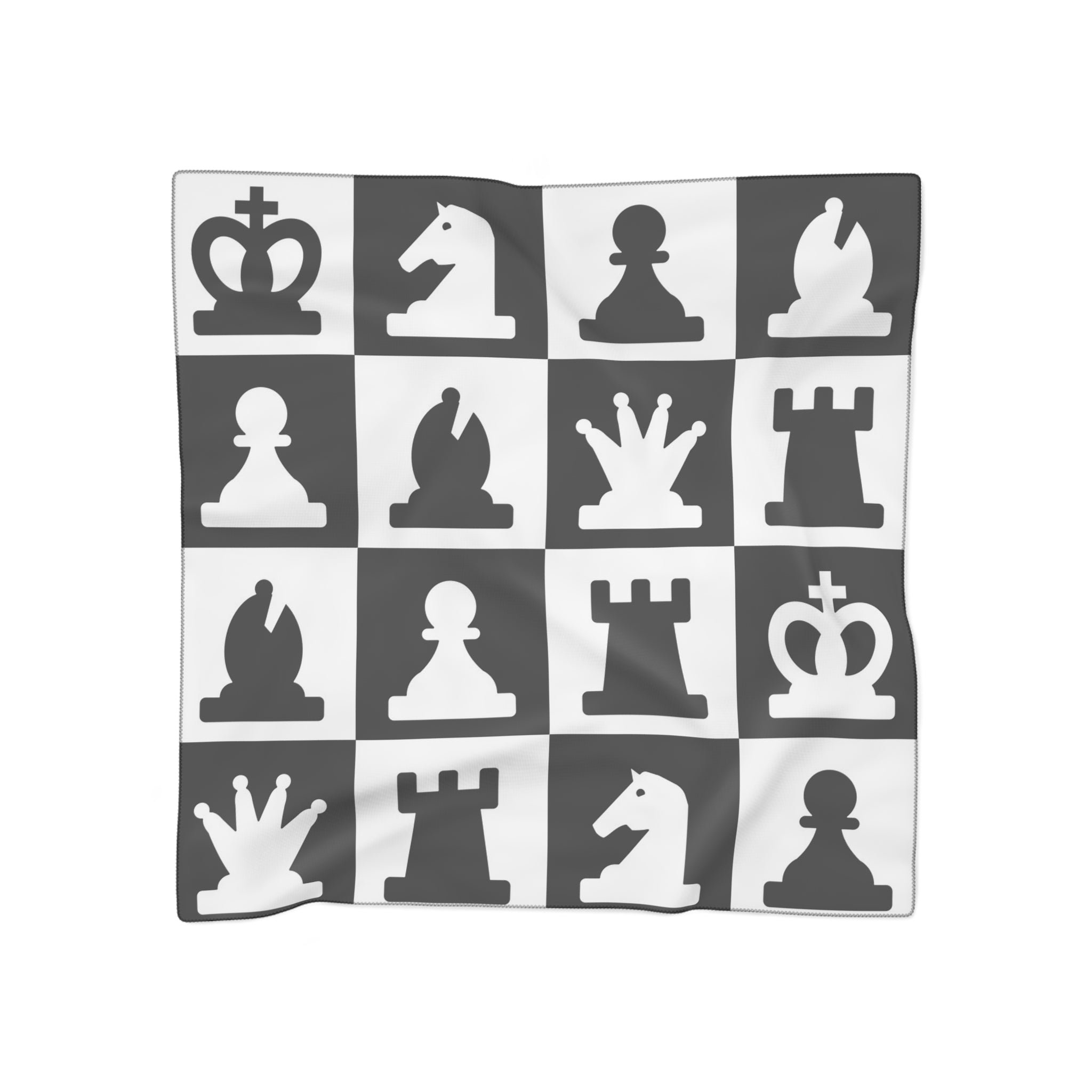 AI Chess Procedural Palace Poly Scarf, Artsulli - Art is Long, Life is Short, Accessories, Color, Poly chiffon, Size, 25" × 25", , , 16086163585366571693