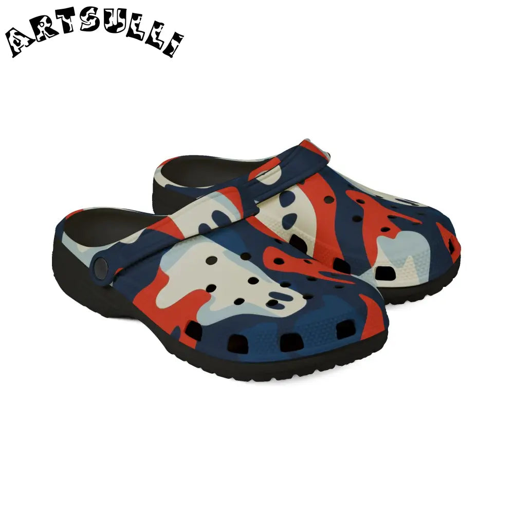 JAKKOUTTHEBXX Camo Ghosts EVA Foam Rubber Shoes (AOP) JAKKOUTTHEBXX