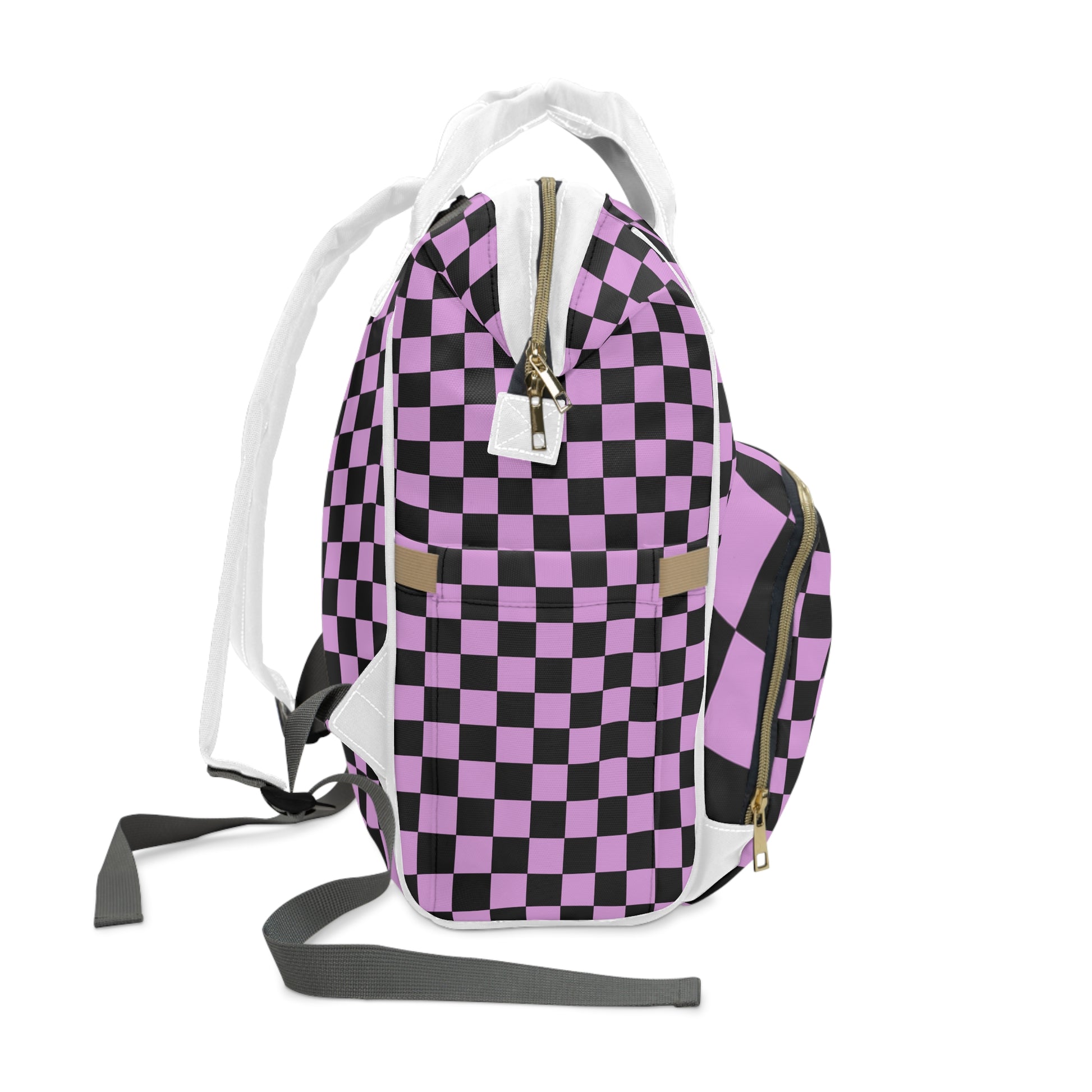 Pixel Punk Vision Multifunctional Diaper Backpack, Artsulli - Art is Long, Life is Short, Bags, , , , , , , 