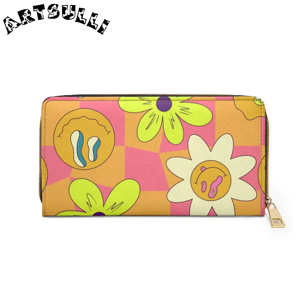 JAKKOUTTHEBXX Trippy Sour Face Rave Zipper Wallet JAKKOUTTHEBXX