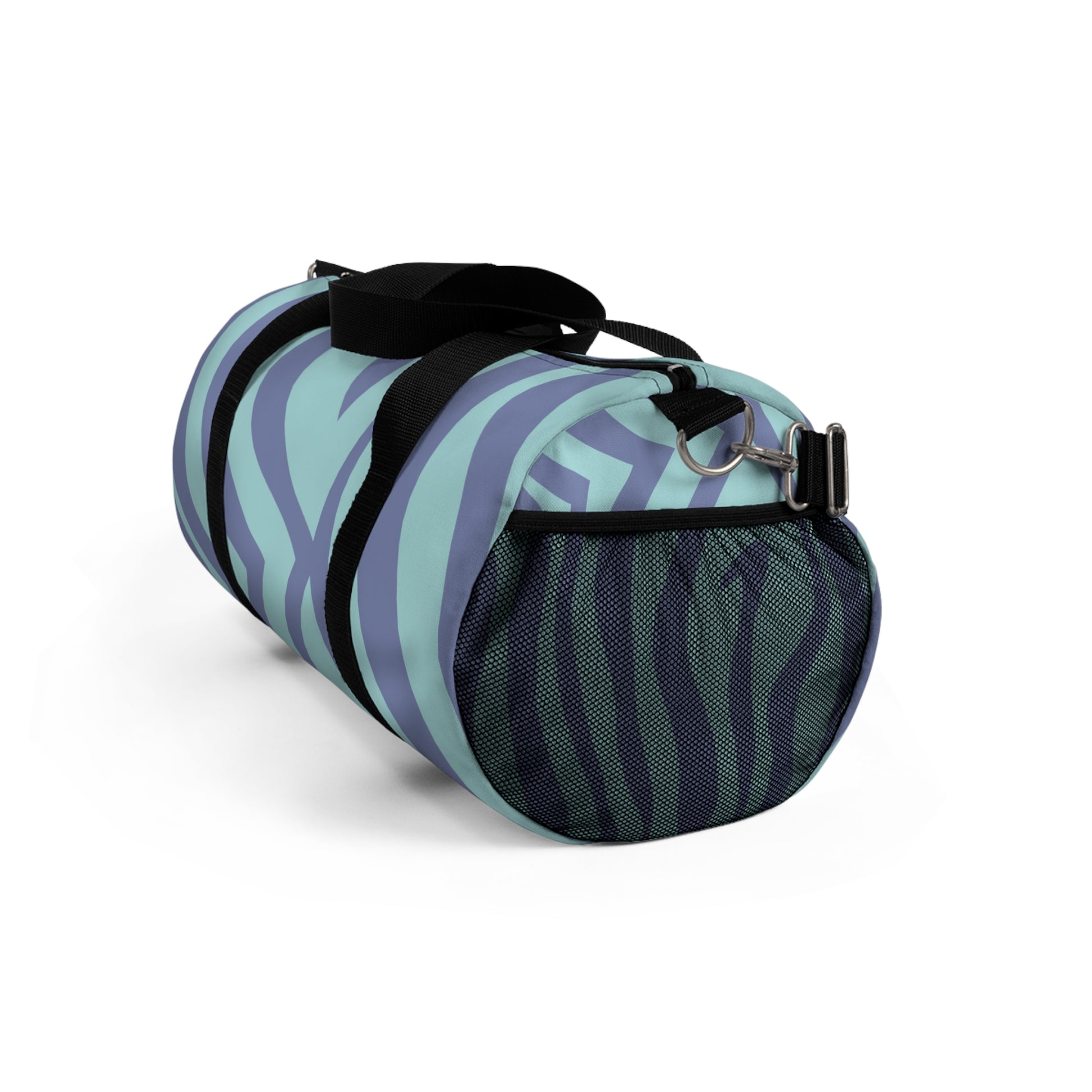 Melting Zebra Stripes Purple and Blue Duffel Bag, Artsulli - Art is Long, Life is Short, Bags, , , , , , , 
