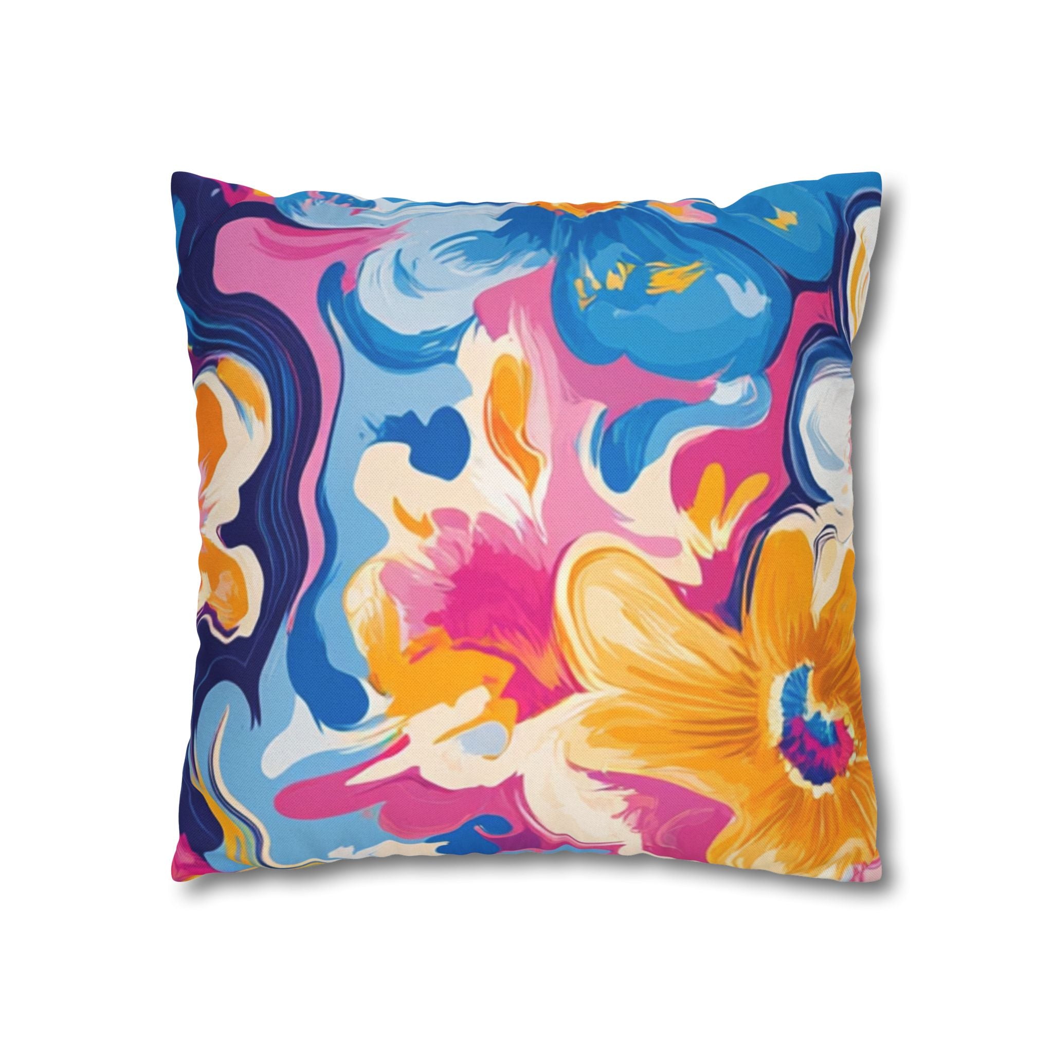 Spun Polyester Square Pillowcase
