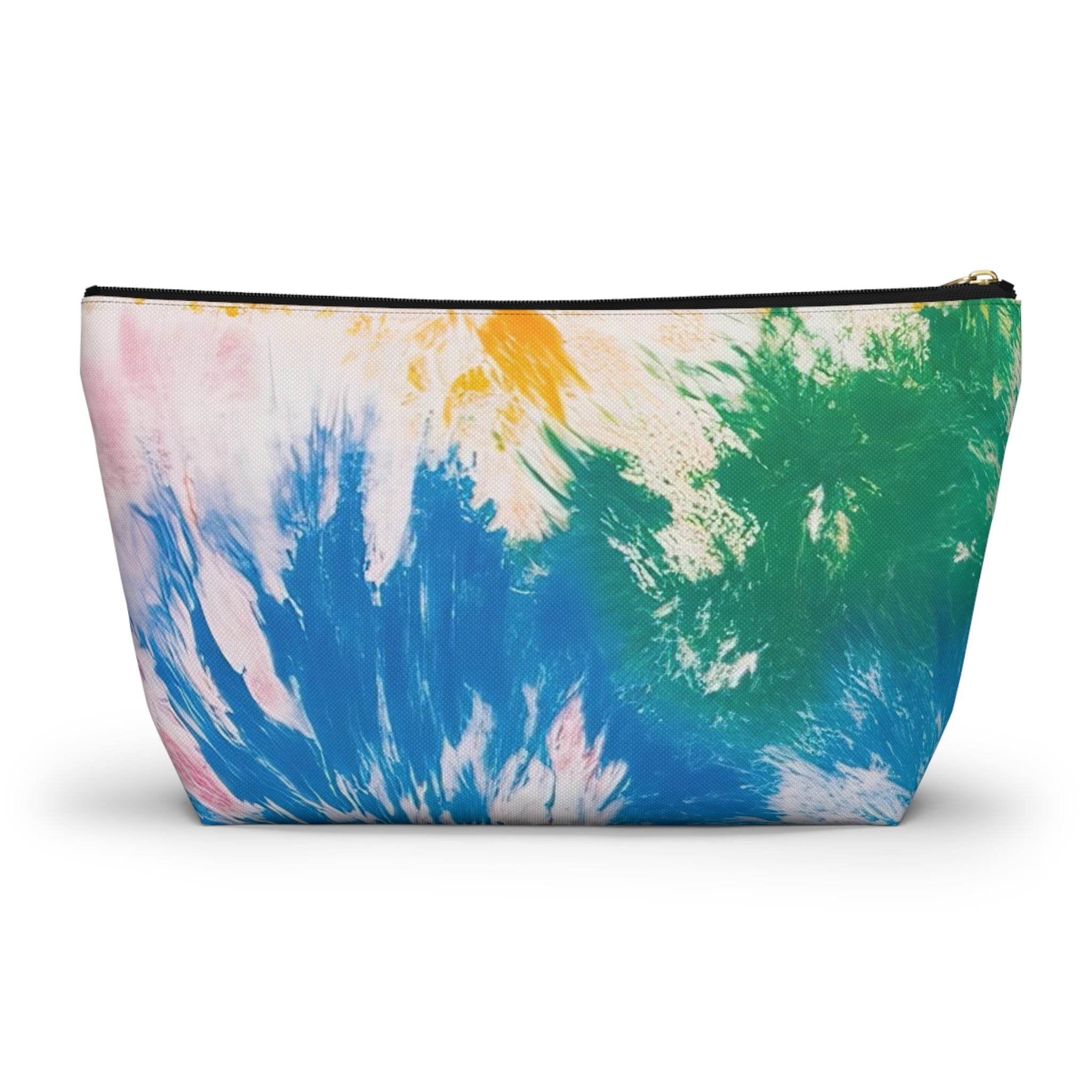 Tie Dye Splash Accessory Pouch w T-bottom, Artsulli - Art is Long, Life is Short, Bags, , , , , , , 