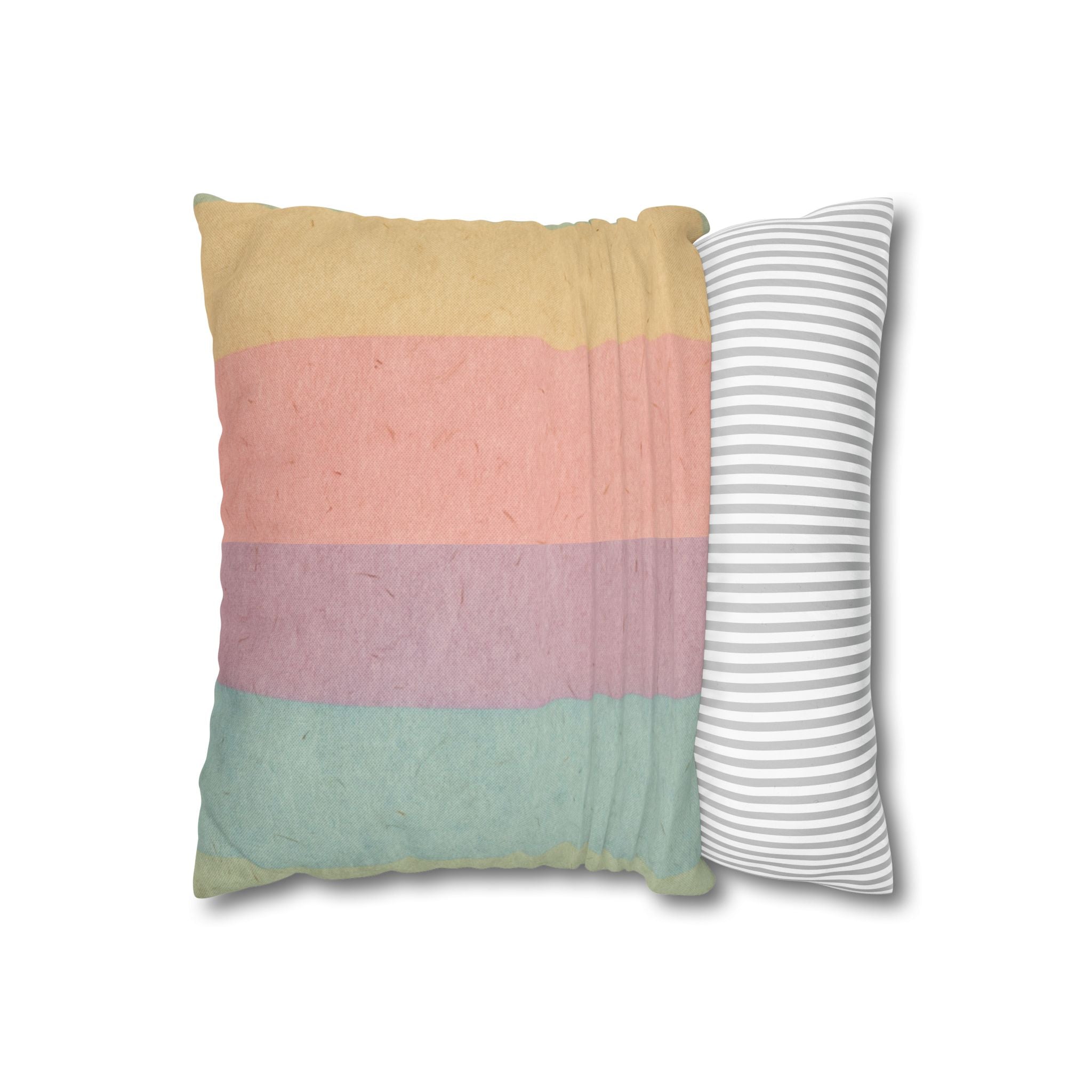 Spun Polyester Square Pillowcase