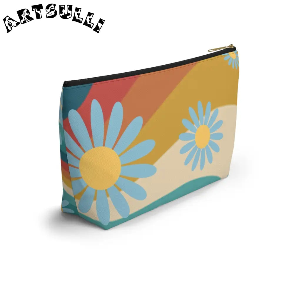 JAKKOUTTHEBXX Psychedelic Floral Hills Multi-Color Accessory Pouch w