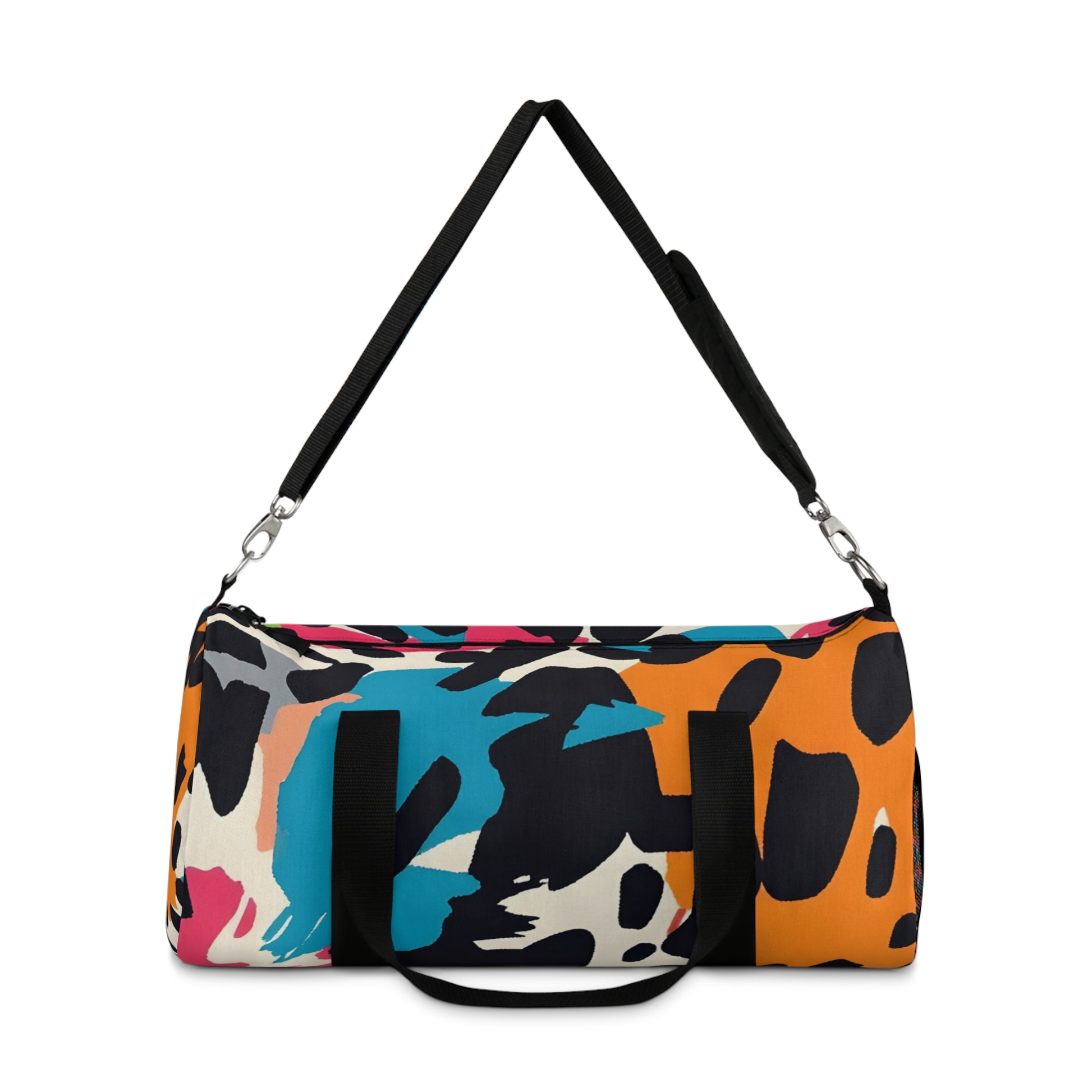 Wild Brush Strokes x Animal Print Multi-Color Duffel Bag, Artsulli - Art is Long, Life is Short, Bags, , , , , , , 