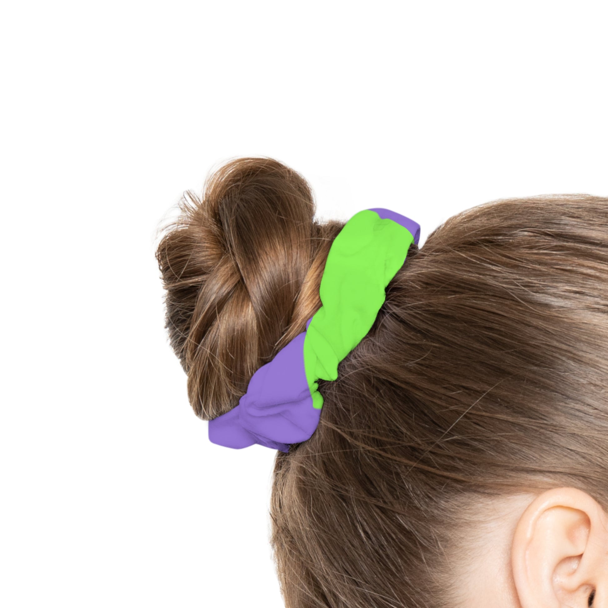 Tyrannosaurus Print Green and Purple Scrunchie, Artsulli - Art is Long, Life is Short, Accessories, , , , , , , 