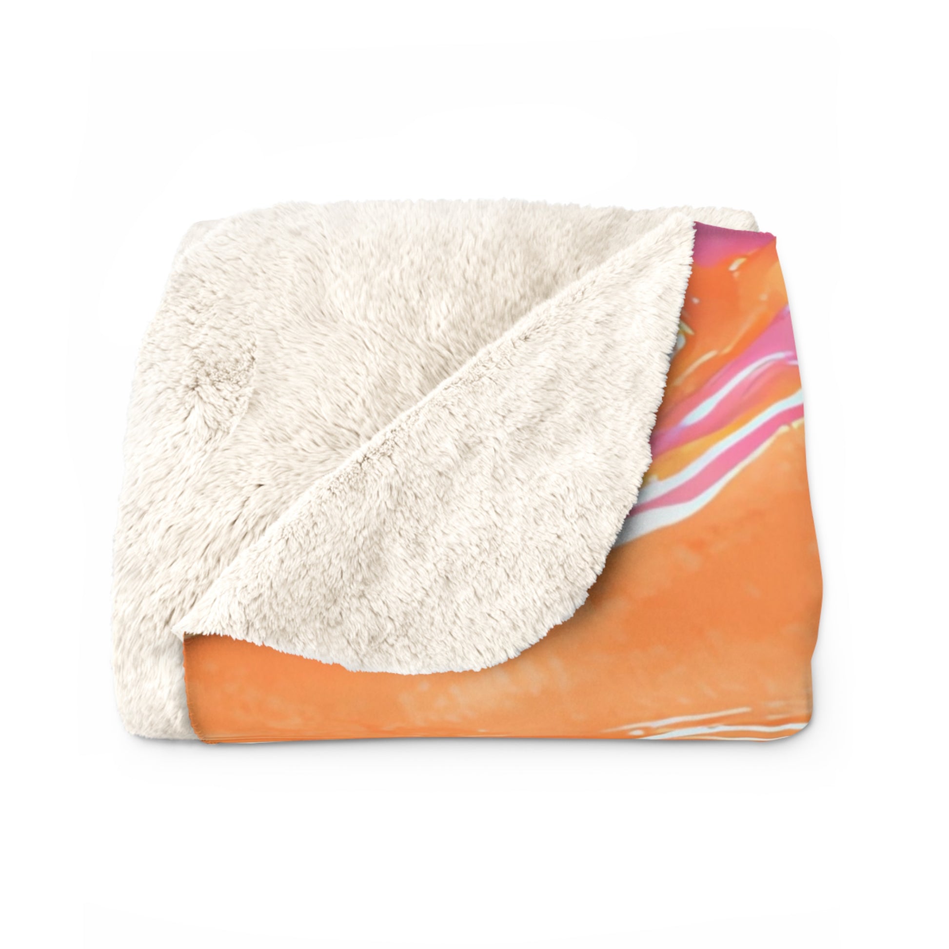 Liquid Pastel Spill II Multi-Color Sherpa Fleece Blanket, Artsulli - Art is Long, Life is Short, Home Decor, , , , , , , 