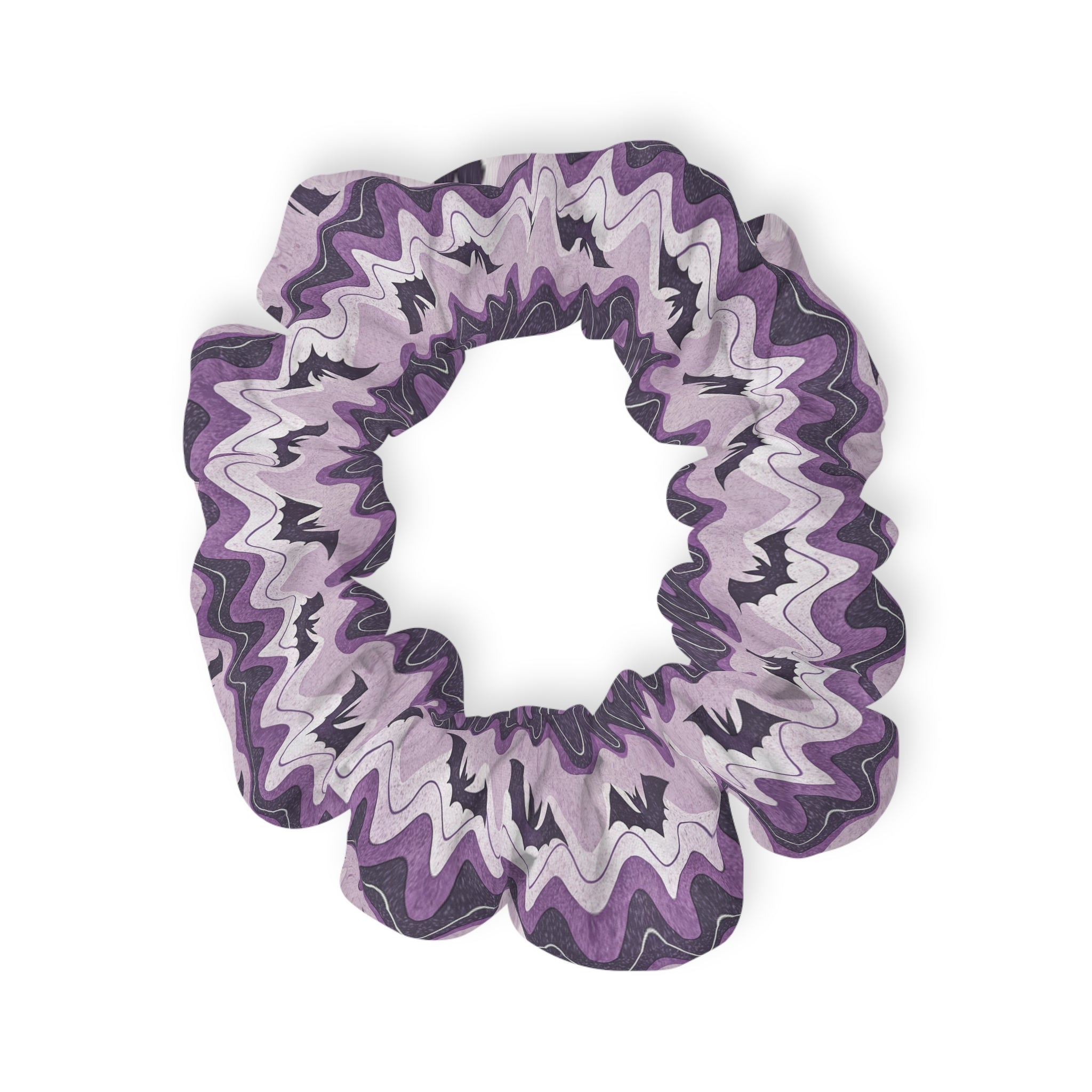 Bat Wave Scrunchie, Artsulli - Art is Long, Life is Short, Accessories, Size, 4'' × 4'', , , , , 42900526127756