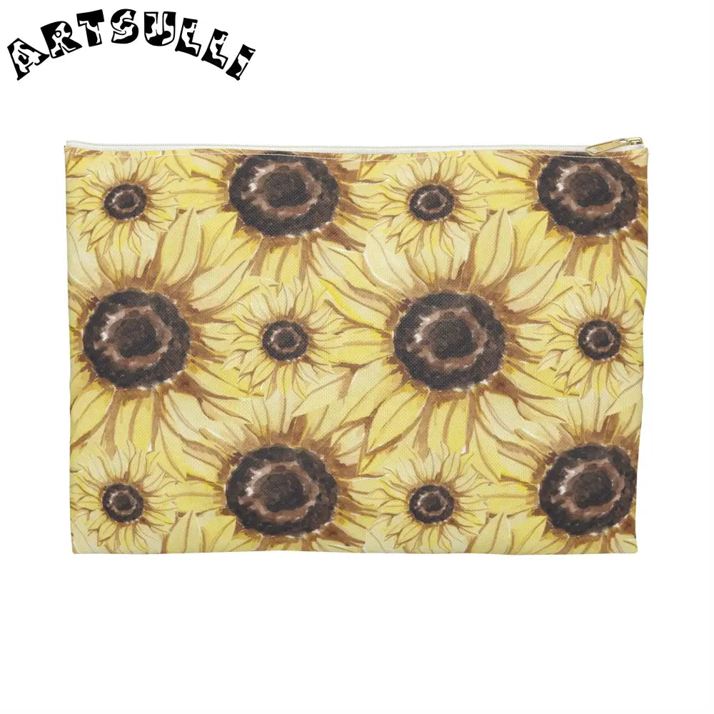 JAKKOUTTHEBXX Retro Anime Sunflower Accessory Pouch JAKKOUTTHEBXX