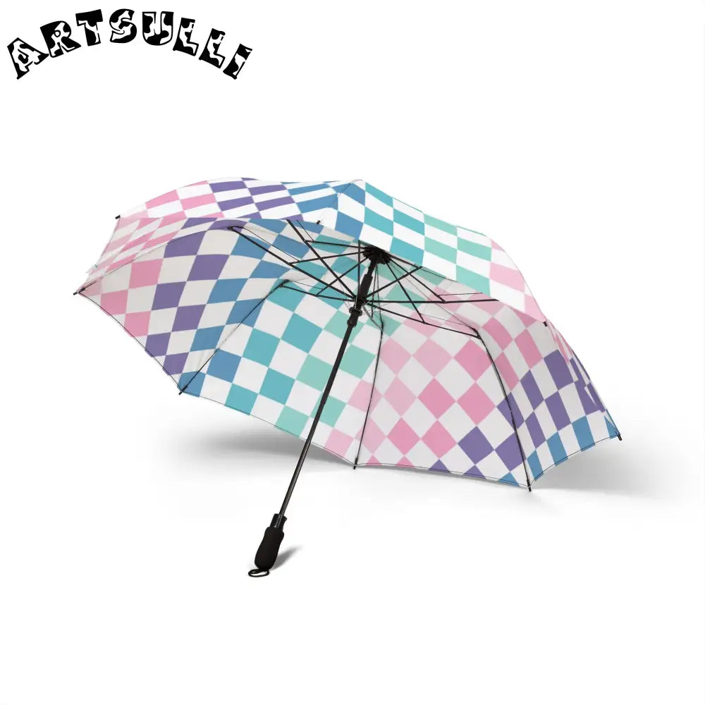 JAKKOUTTHEBXX Vaporwave Rainbow Checkerboard Multi-Color