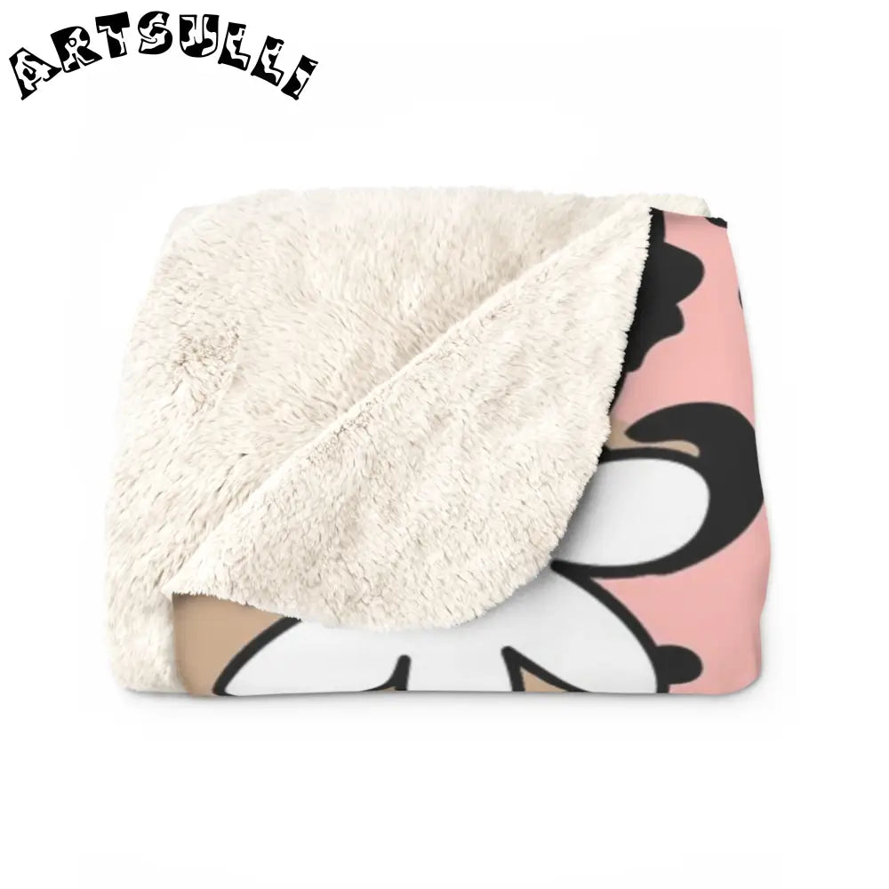 JAKKOUTTHEBXX Sutfin Ghosts Pop Art Sherpa Fleece Blanket