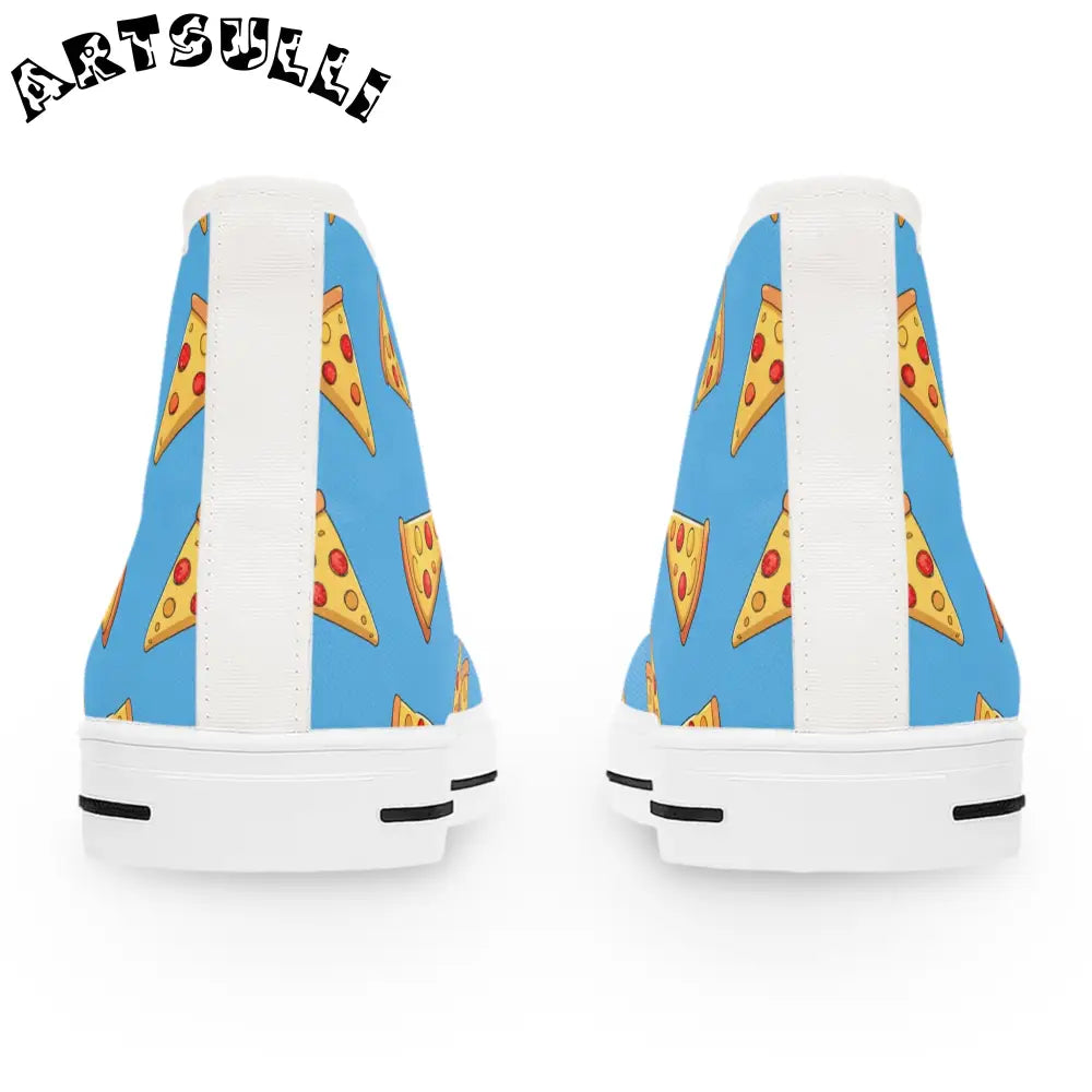 JAKKOUTTHEBXX Blue Pizza Dreamscape Women’s High Top Sneakers