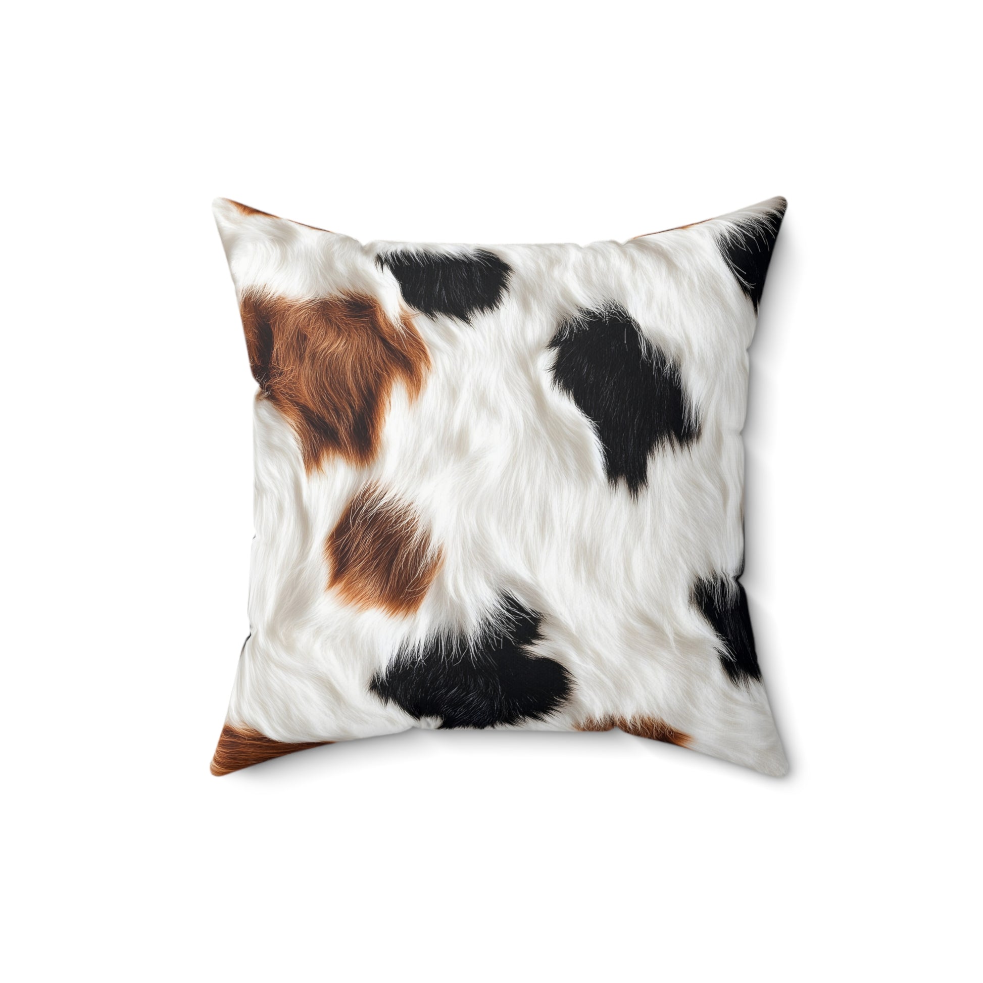 Surreal Cow Skin Spun Polyester Square Pillow, Artsulli - Art is Long, Life is Short, Home Decor, Size, 16" × 16", , , , , 12299872930094