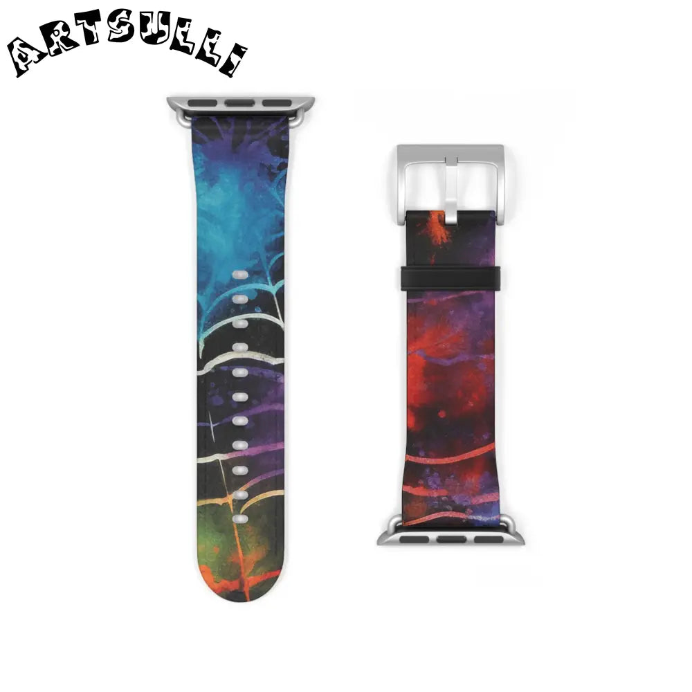 JAKKOUTTHEBXX Spider Web Faux Leather Watch Band 2025