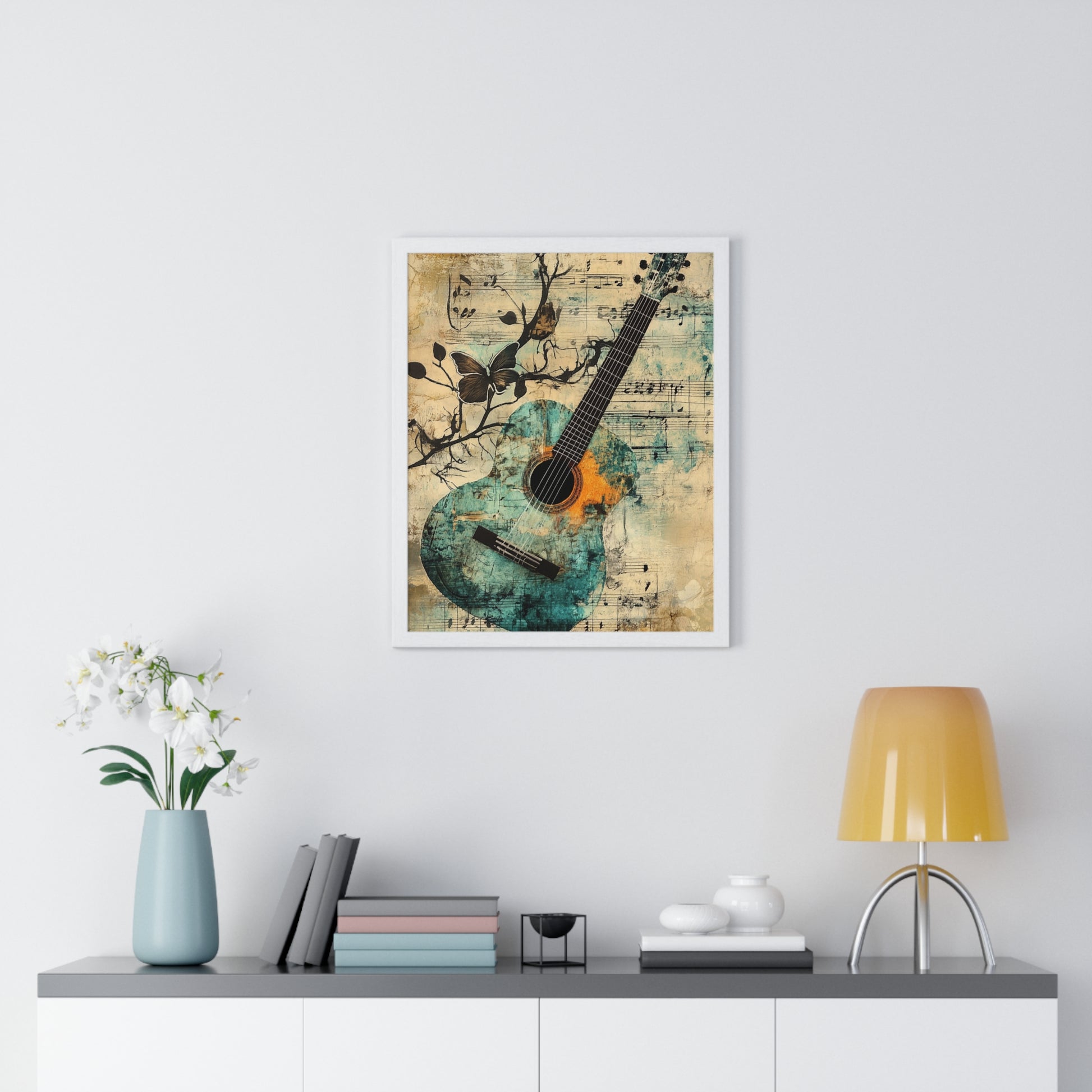 Guitar Type Beat Art Vertical Framed Poster, Artsulli - Art is Long, Life is Short, Poster, , , , , , , 