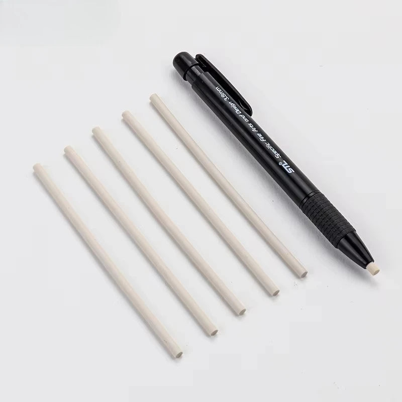 Eraser Pen Mechanical Rubber Refillable Pen Sketch Drawing Press Retractable Pencil Correction Highlight Rubber Art Supplies