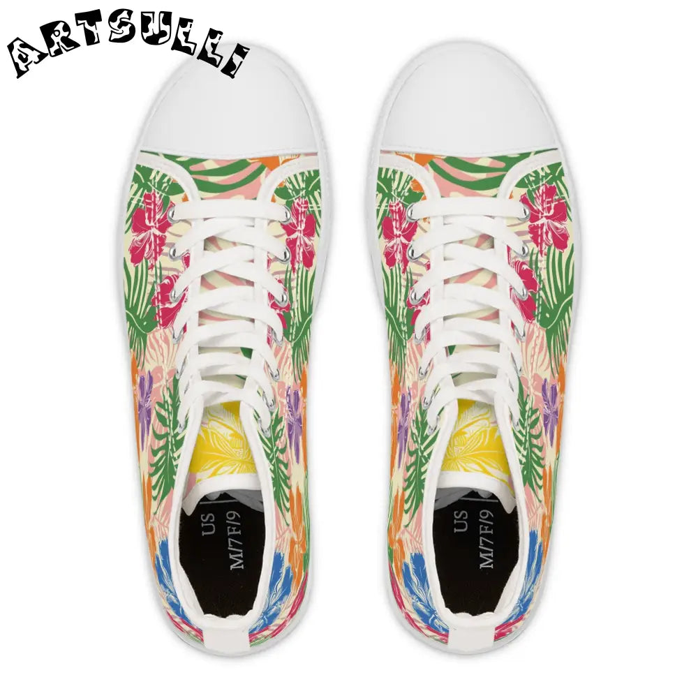 JAKKOUTTHEBXX Tropical Floral High-Top Sneakers 2025