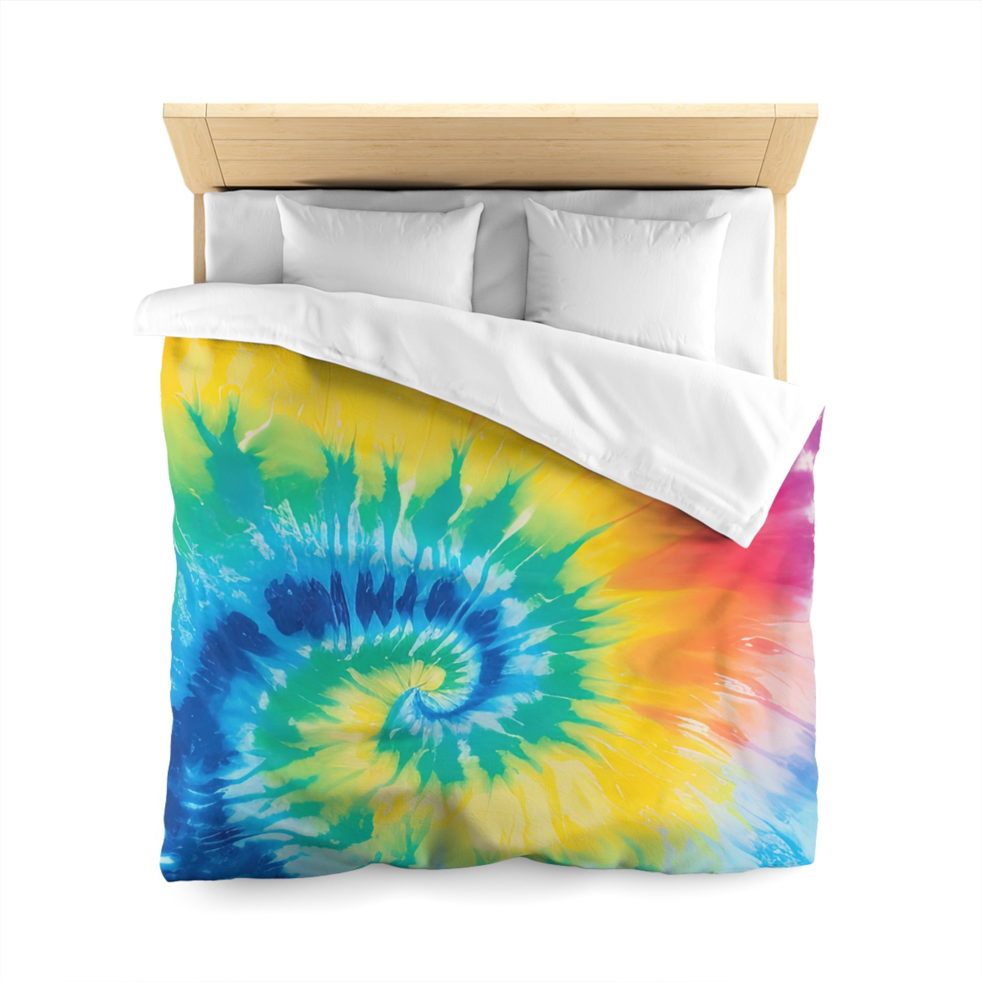 Tie Dye Microfiber Duvet Cover, Artsulli - Art is Long, Life is Short, Home Decor, , , , , , , 