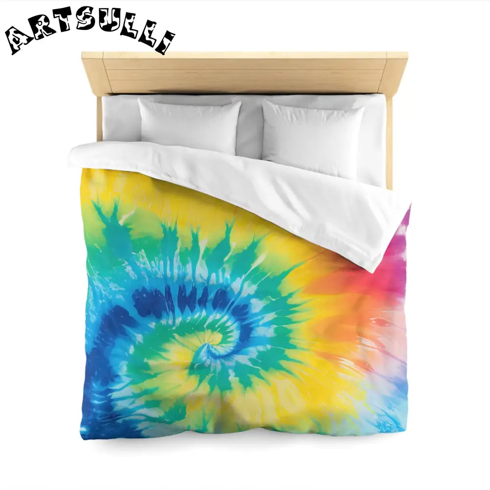 JAKKOUTTHEBXX Tie Dye Spiral Rainbow Duvet Cover 2025