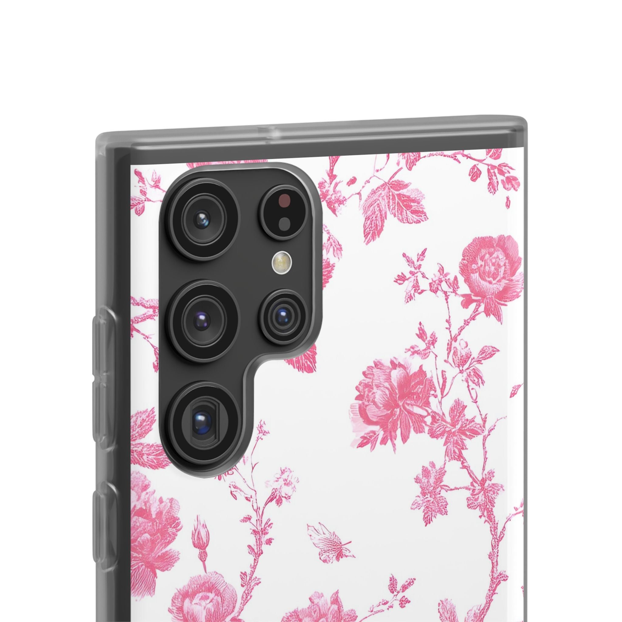 Pink and White Floral iPhone Case