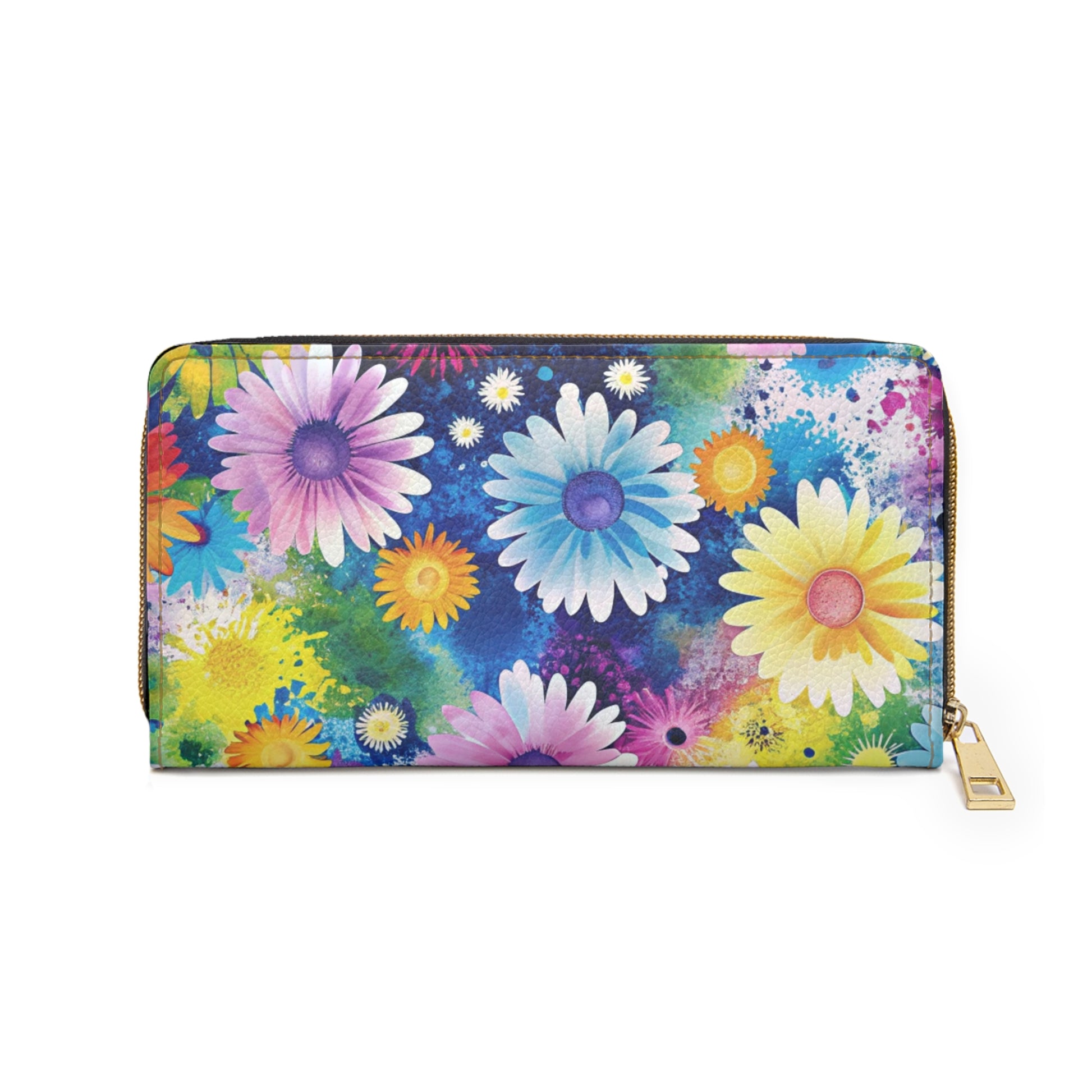 Magical Flower Explosion II Multi-Color Zipper Wallet, Artsulli - Art is Long, Life is Short, Accessories, , , , , , , 