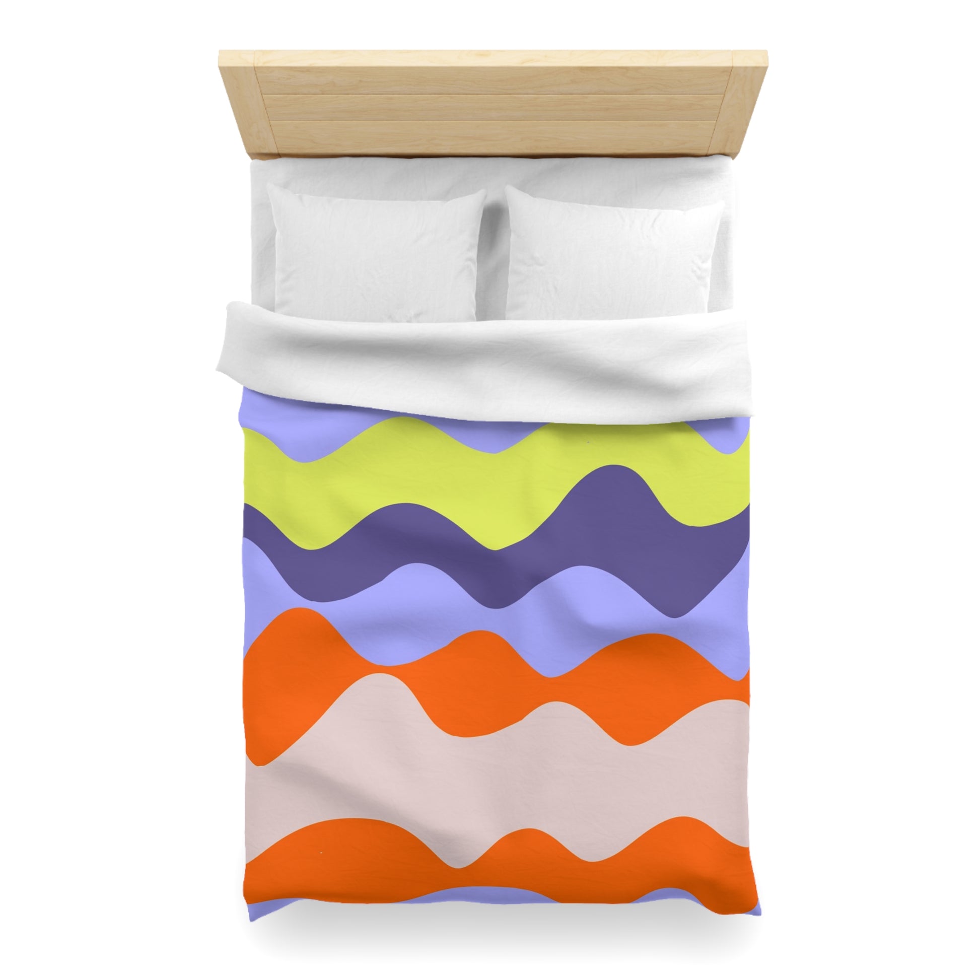 Waves Red and Blue Microfiber Duvet Cover, Artsulli - Art is Long, Life is Short, Home Decor, , , , , , , 
