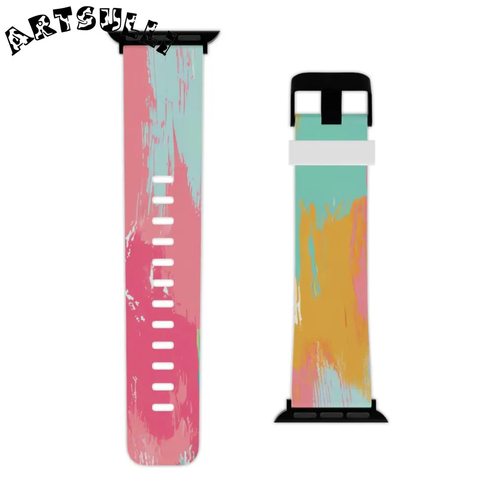JAKKOUTTHEBXX Preppy Pixel Bloom Watch Band for Apple Watch