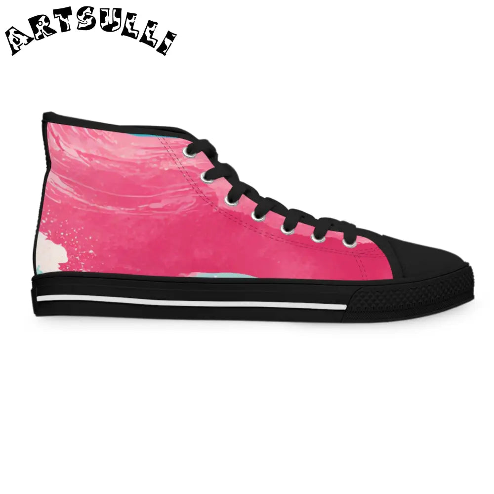 JAKKOUTTHEBXX The Great Pastelwave Pink Women’s High Top Sneakers