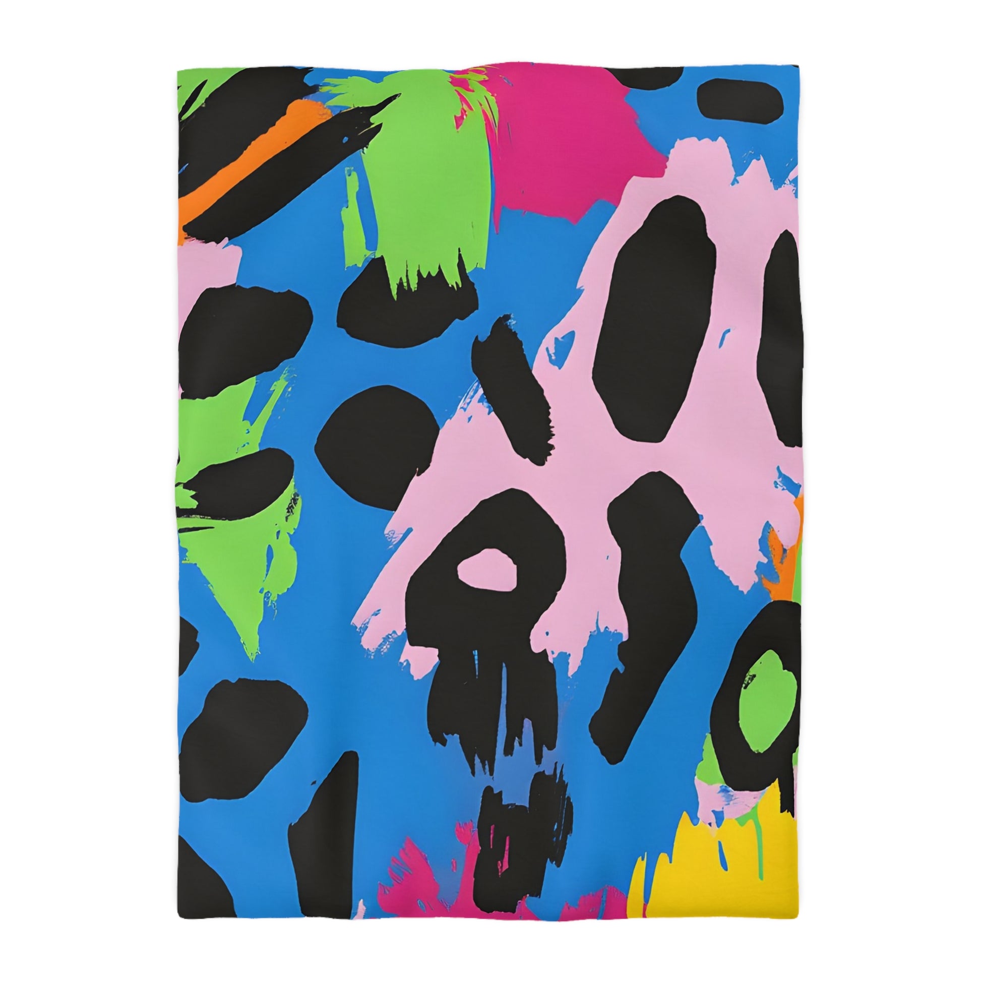 90s Neon Microfiber Duvet Cover, Artsulli - Art is Long, Life is Short, Home Decor, Size, Twin XL, Color, White, , , 75003120763339997307